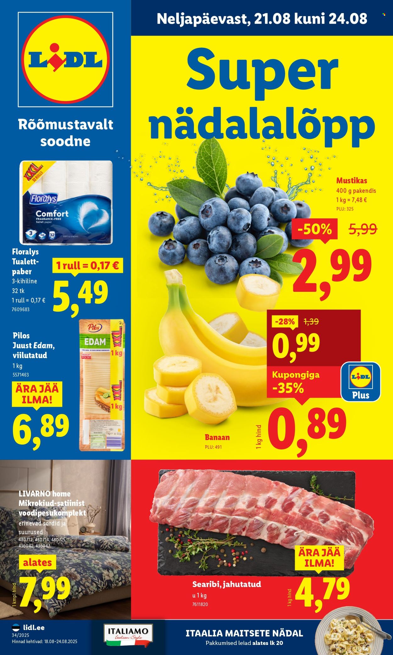 lidl - Lidl kliendileht - Nädalalõpu pakkumised (21.08 - 24.08.2025)