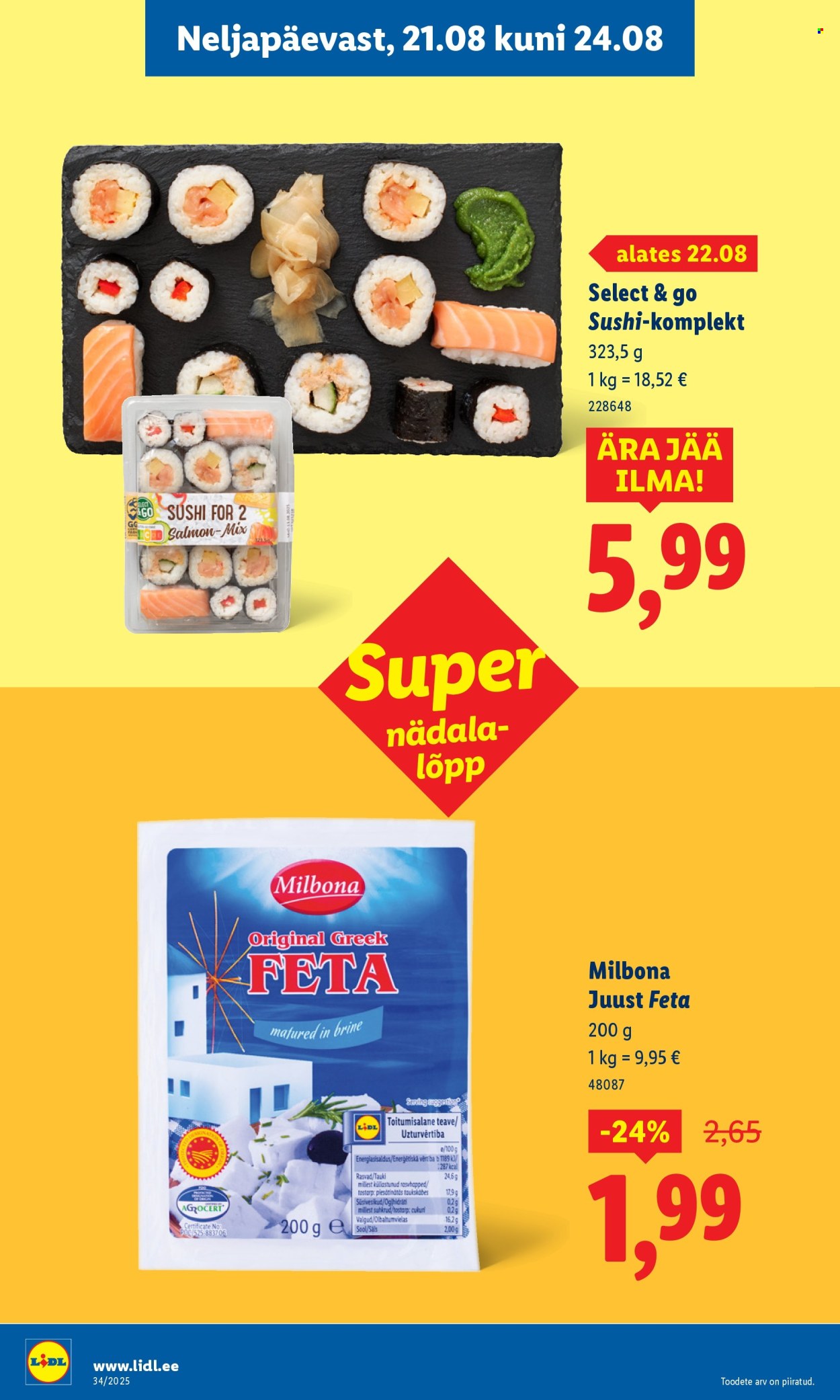 lidl - Lidl kliendileht - Nädalalõpu pakkumised (21.08 - 24.08.2025) - page: 18 lidl - Lidl kliendileht - Nädalalõpu pakkumised (21.08 - 24.08.2025) - page: 18