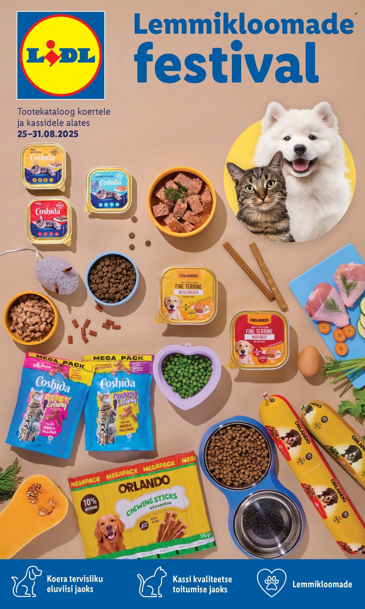 lidl - Lidl kliendileht - Lemmikloomade festival (25.08 - 31.08.2025)
