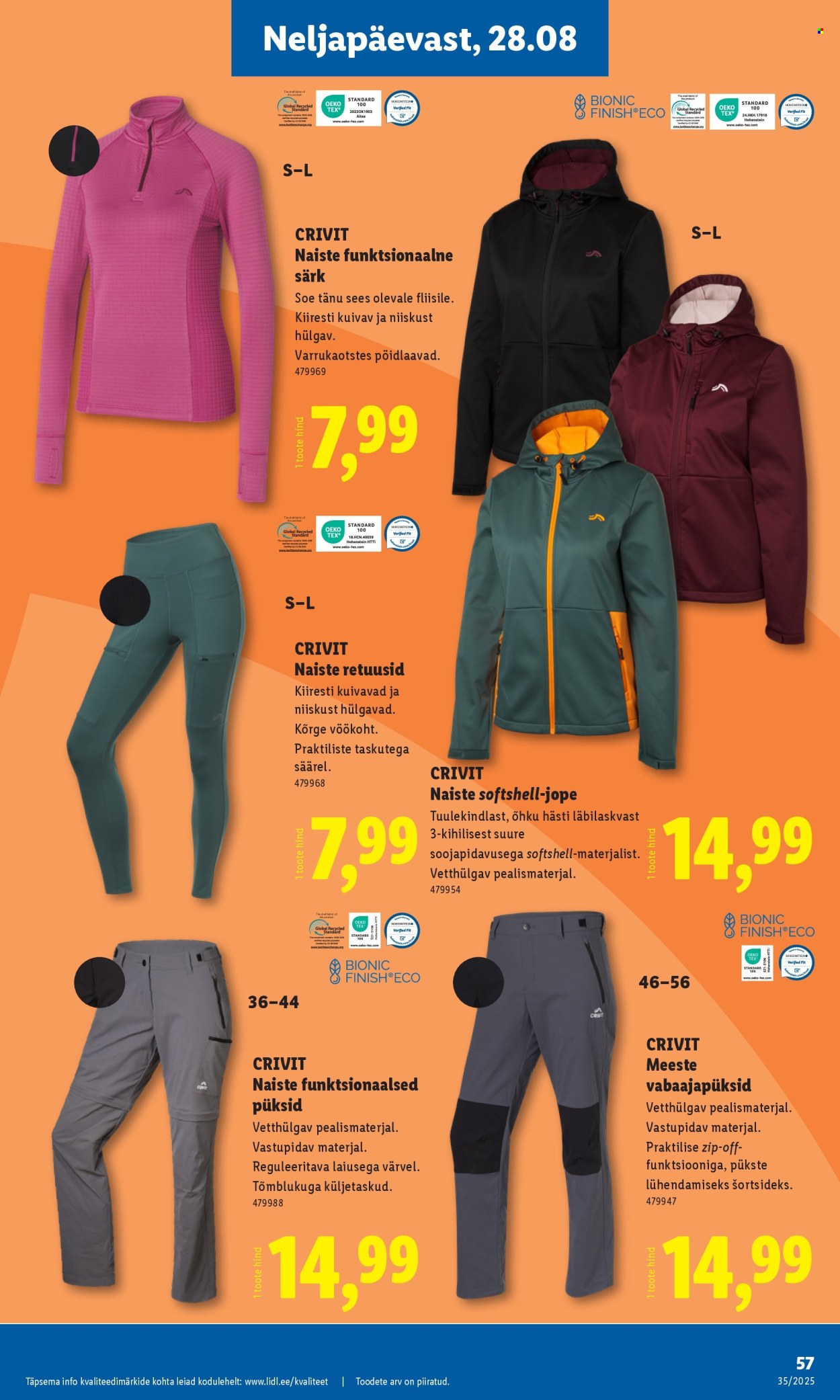 lidl - Lidl kliendileht - Kliendileht (25.08 - 31.08.2025) - page: 57 lidl - Lidl kliendileht - Kliendileht (25.08 - 31.08.2025) - page: 57