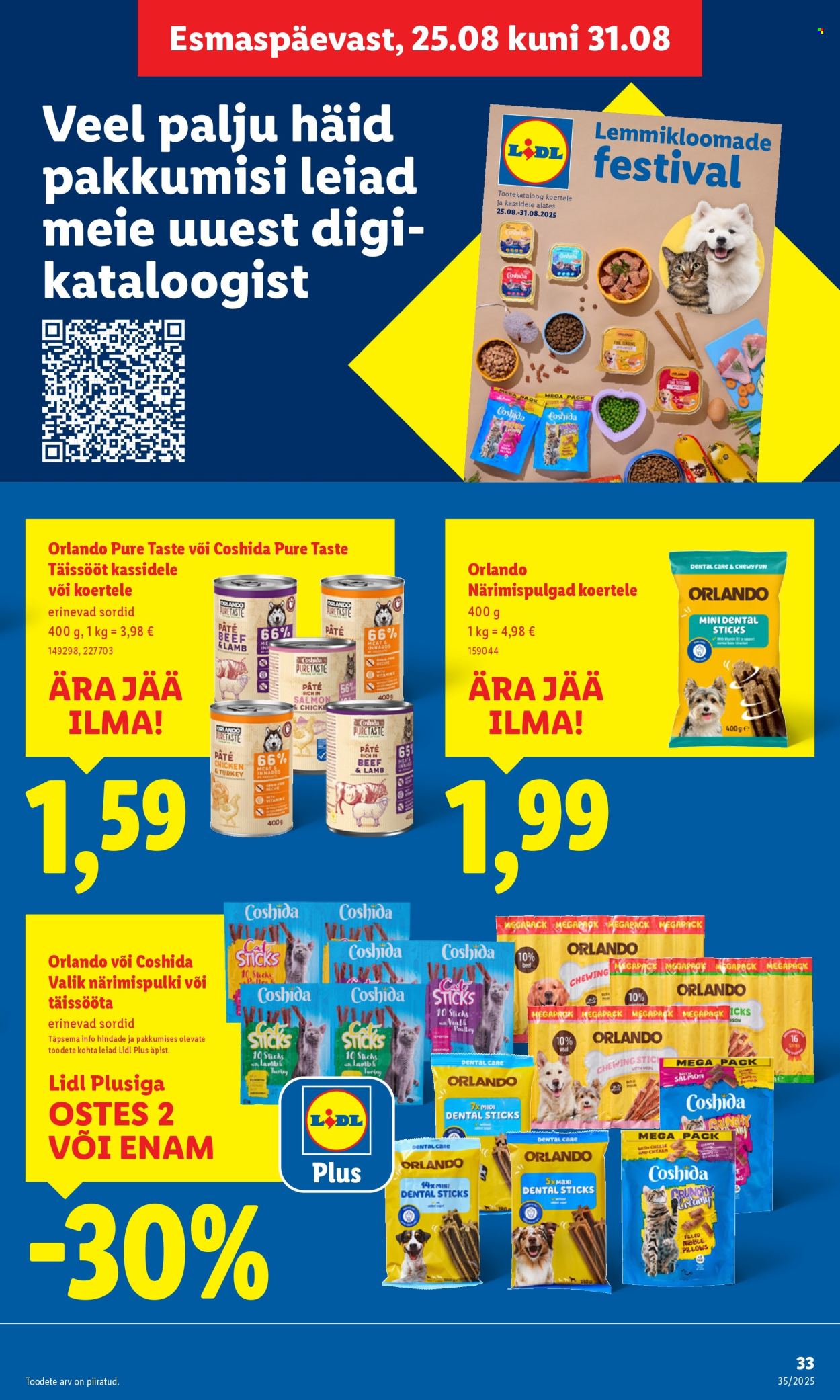 lidl - Lidl kliendileht - Kliendileht (25.08 - 31.08.2025) - page: 33 lidl - Lidl kliendileht - Kliendileht (25.08 - 31.08.2025) - page: 33