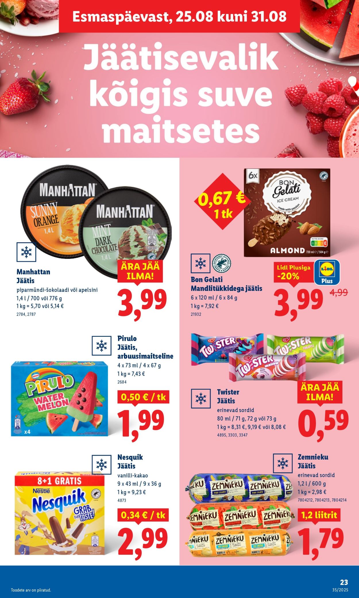 lidl - Lidl kliendileht - Kliendileht (25.08 - 31.08.2025) - page: 23 lidl - Lidl kliendileht - Kliendileht (25.08 - 31.08.2025) - page: 23