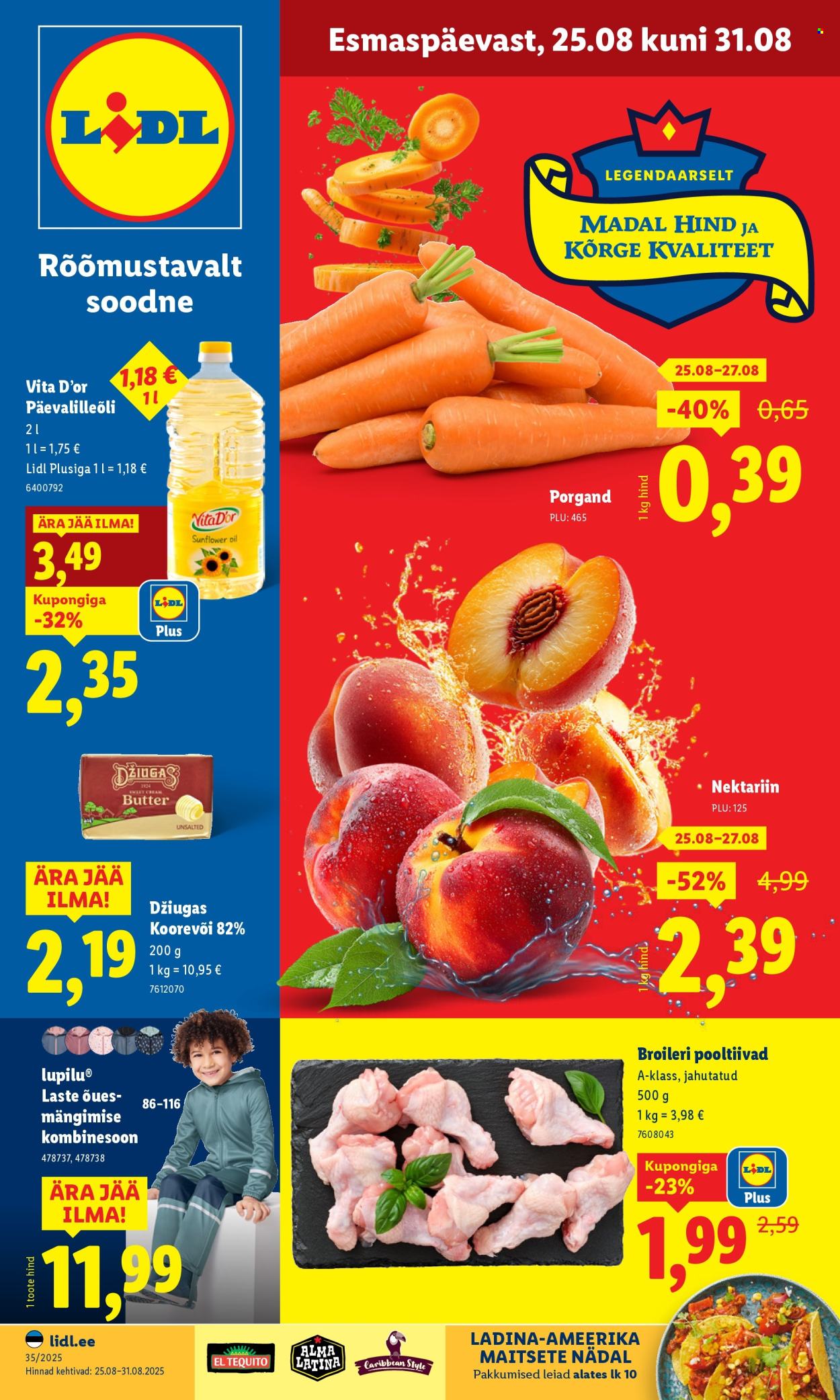 lidl - Lidl kliendileht - Kliendileht (25.08 - 31.08.2025)