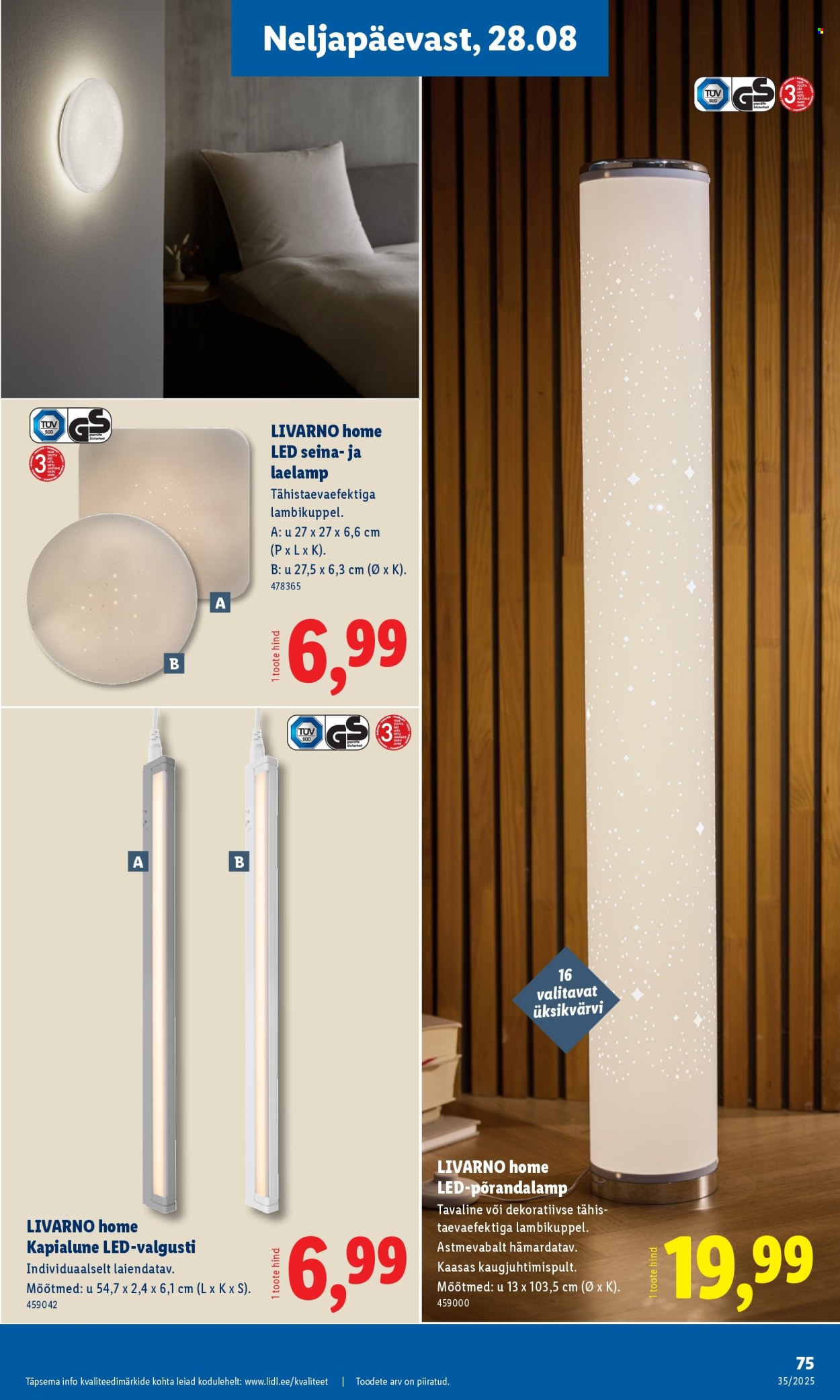 lidl - Lidl kliendileht - Nädalalõpu pakkumised (28.08 - 31.08.2025) - page: 75 lidl - Lidl kliendileht - Nädalalõpu pakkumised (28.08 - 31.08.2025) - page: 75