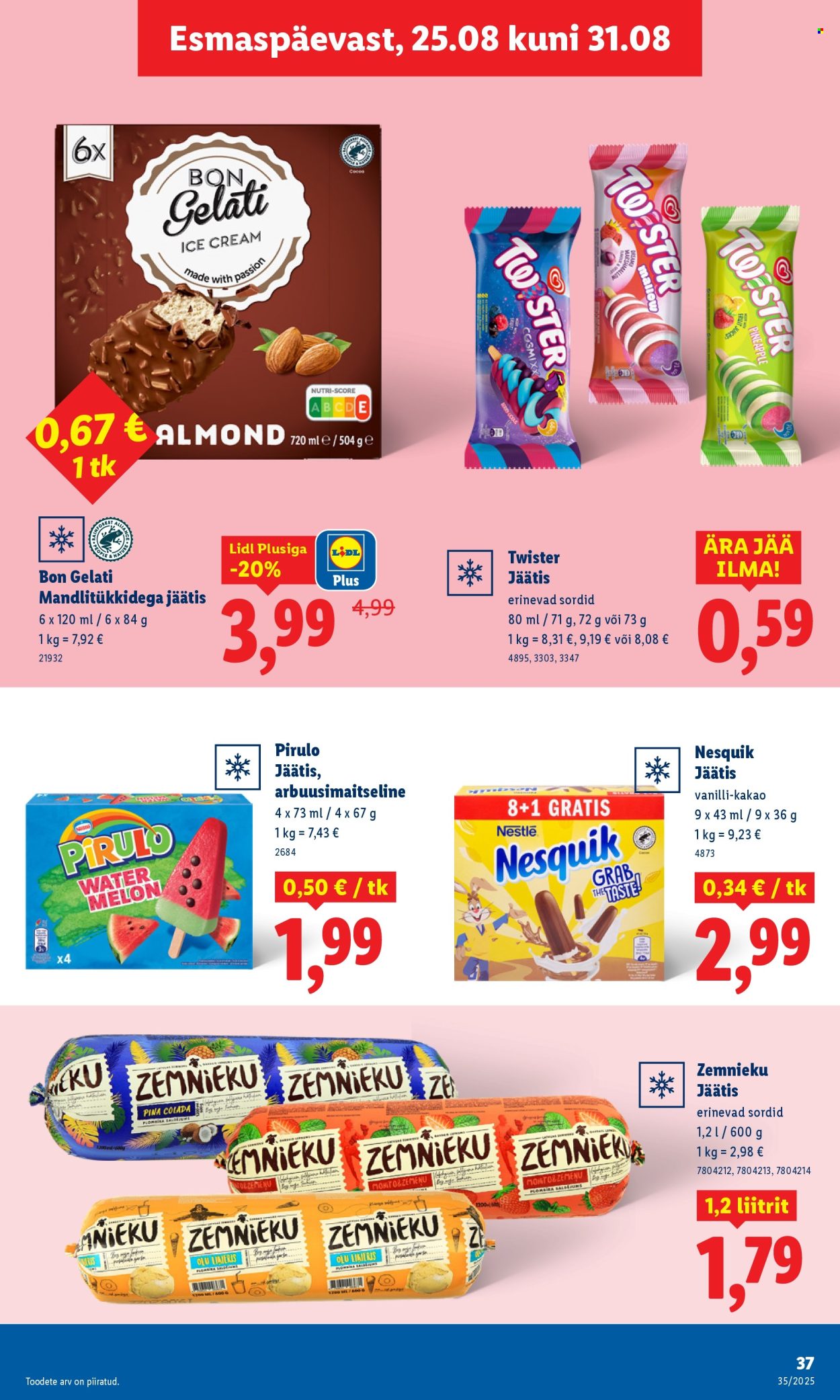 lidl - Lidl kliendileht - Nädalalõpu pakkumised (28.08 - 31.08.2025) - page: 37 lidl - Lidl kliendileht - Nädalalõpu pakkumised (28.08 - 31.08.2025) - page: 37