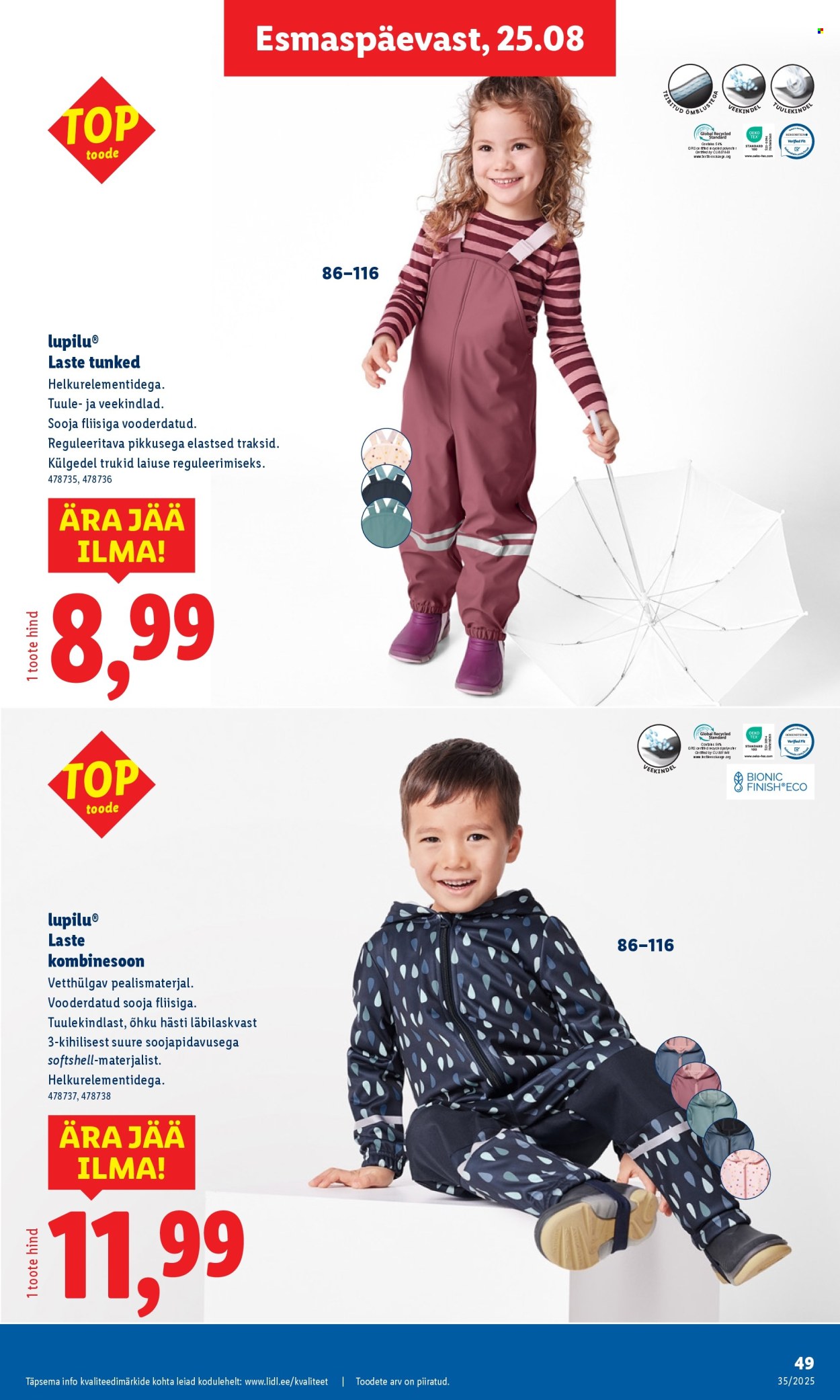lidl - Lidl kliendileht - Nädalalõpu pakkumised (28.08 - 31.08.2025) - page: 49 lidl - Lidl kliendileht - Nädalalõpu pakkumised (28.08 - 31.08.2025) - page: 49