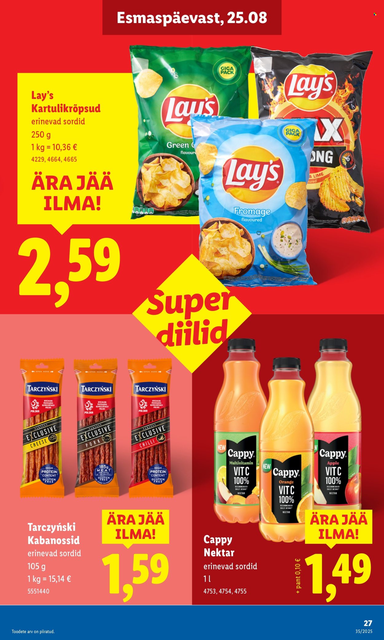lidl - Lidl kliendileht - Nädalalõpu pakkumised (28.08 - 31.08.2025) - page: 27 lidl - Lidl kliendileht - Nädalalõpu pakkumised (28.08 - 31.08.2025) - page: 27