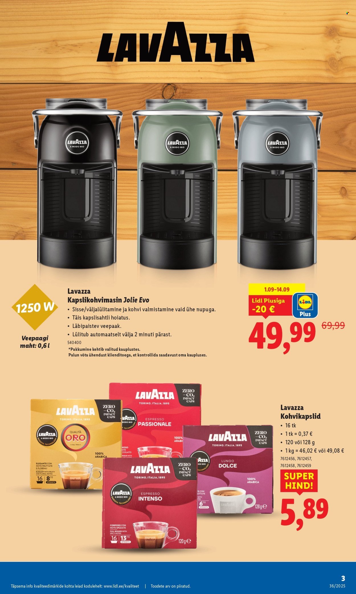 lidl - Lidl kliendileht - Tööstuskaupade pakkumised (1.09 - 7.09.2025) - page: 3