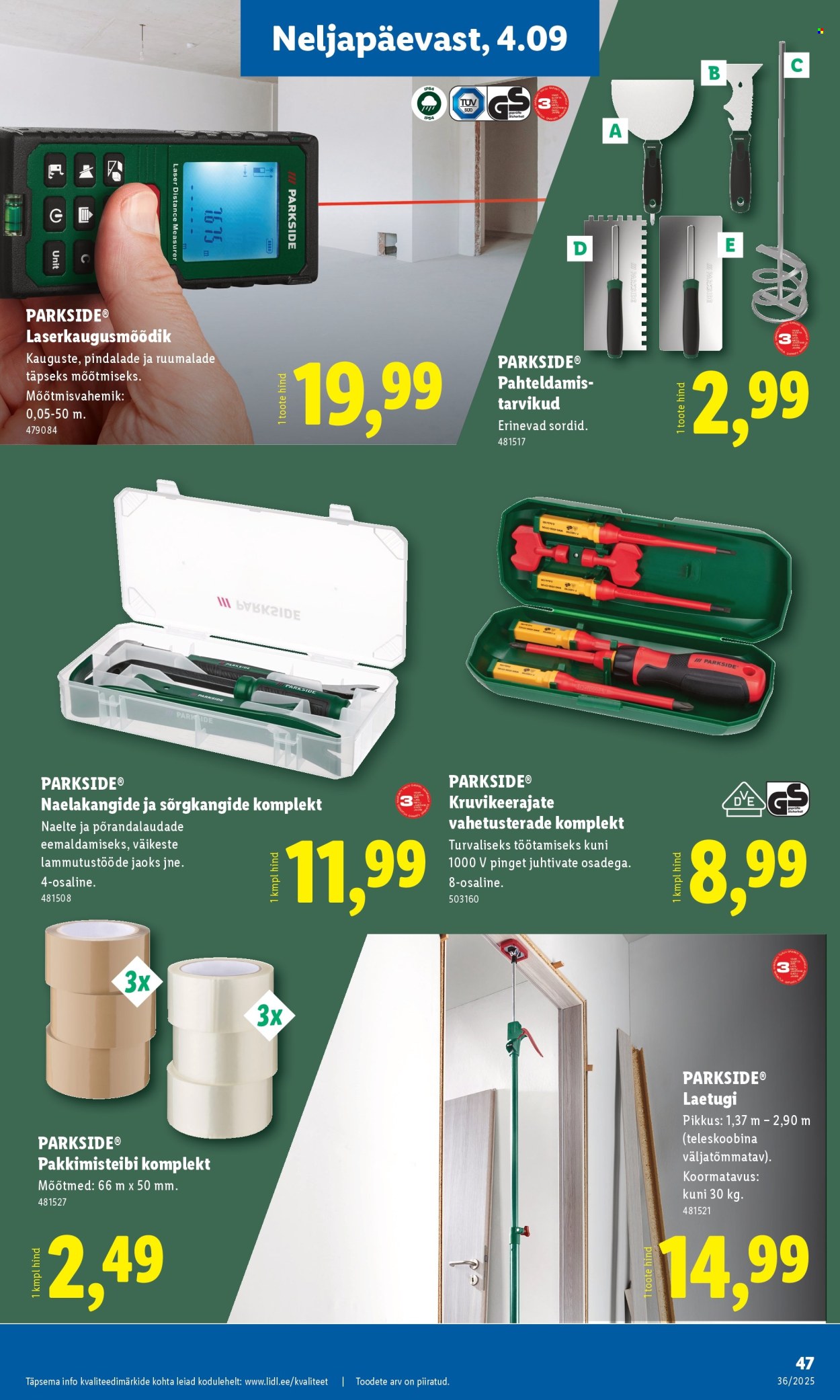 lidl - Lidl kliendileht - Kliendileht (1.09 - 7.09.2025) - page: 47