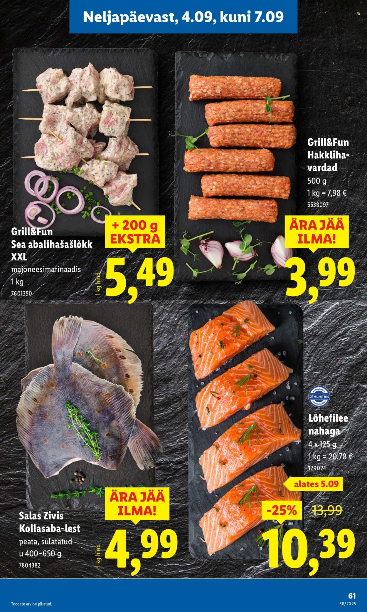 lidl - Lidl kliendileht - Kliendileht (1.09 - 7.09.2025) - page: 61