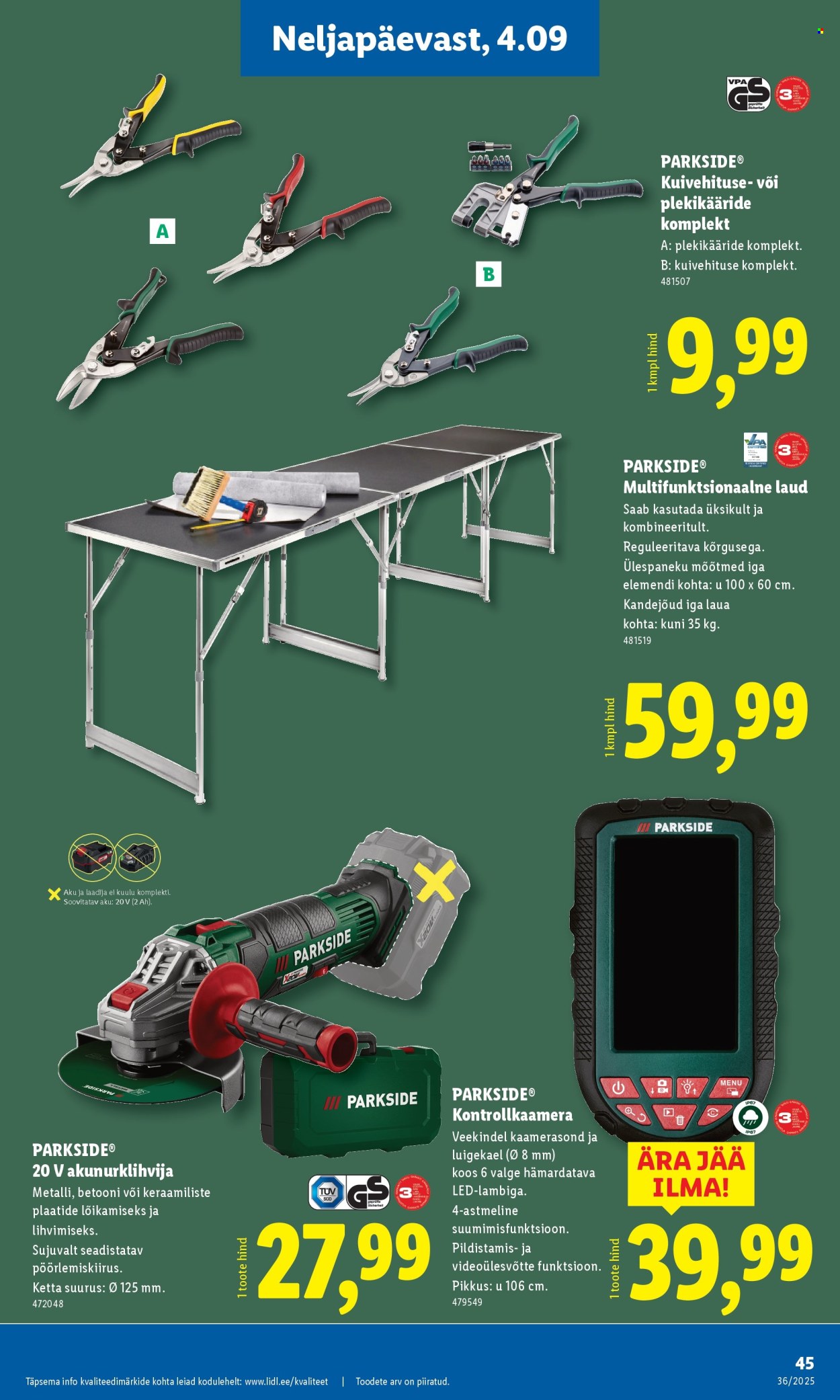 lidl - Lidl kliendileht - Kliendileht (1.09 - 7.09.2025) - page: 45