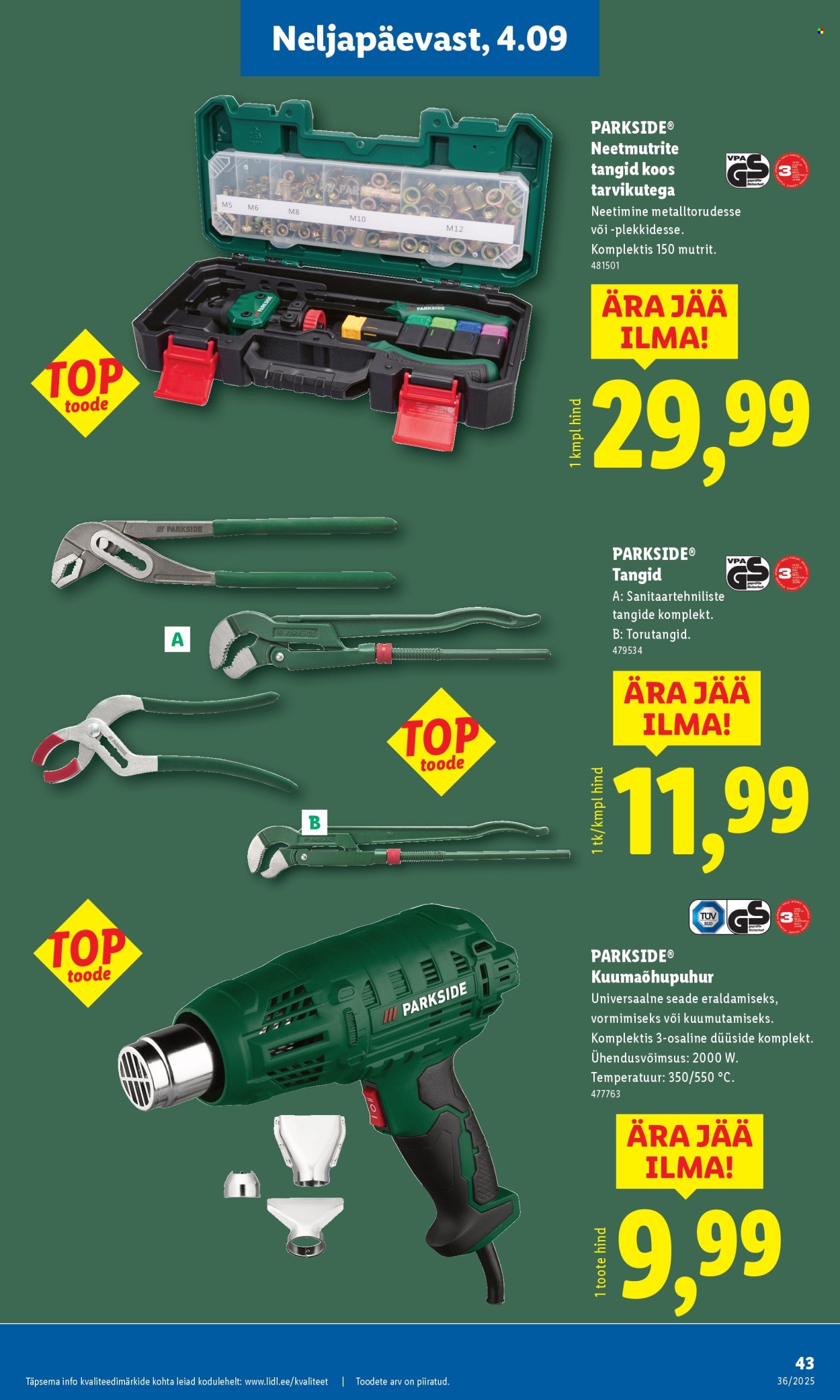 lidl - Lidl kliendileht - Kliendileht (1.09 - 7.09.2025) - page: 43