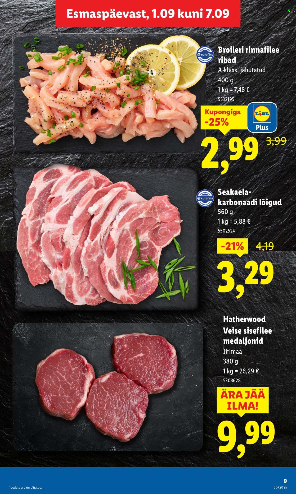 lidl - Lidl kliendileht - Kliendileht (1.09 - 7.09.2025) - page: 9