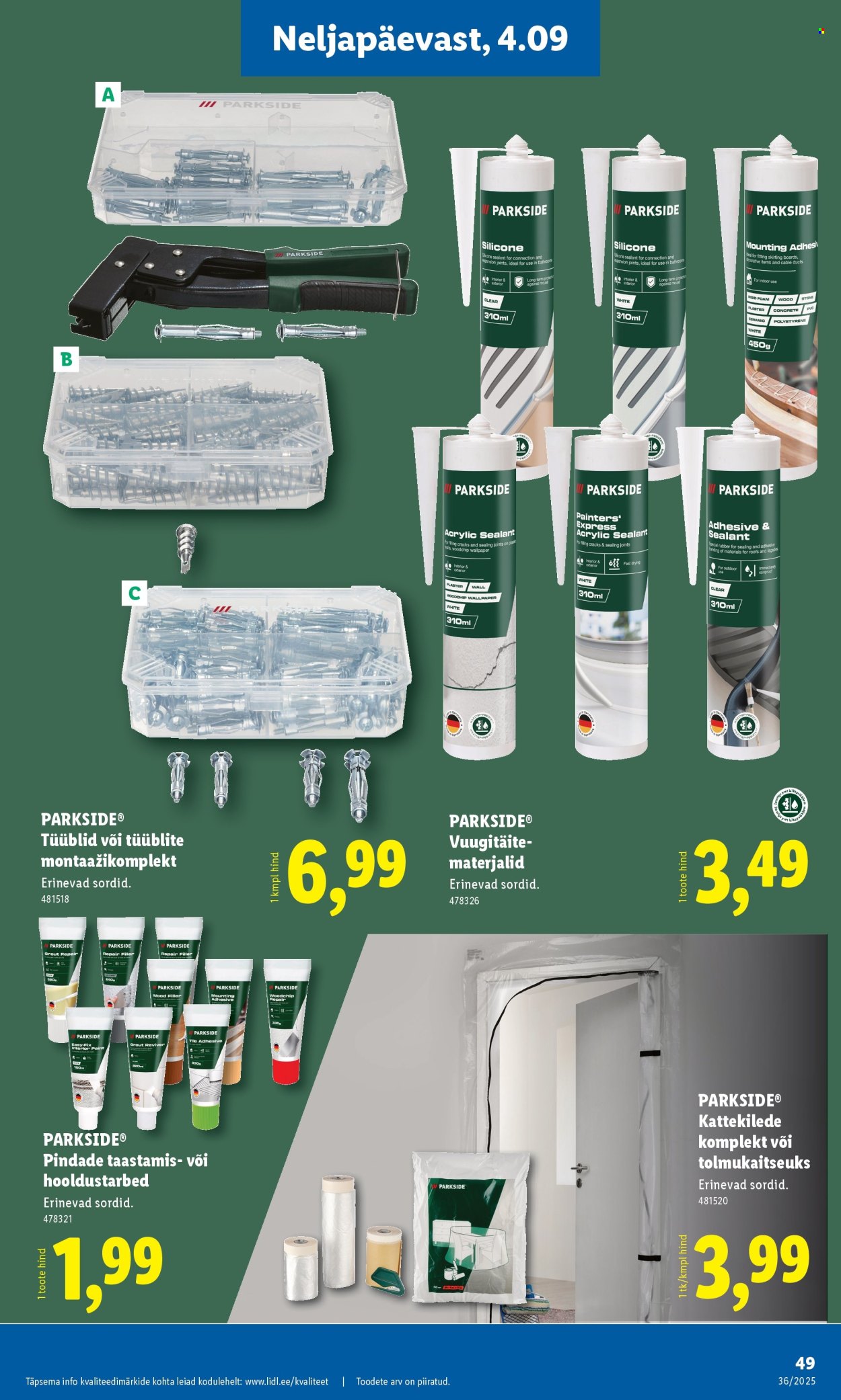 lidl - Lidl kliendileht - Kliendileht (1.09 - 7.09.2025) - page: 49