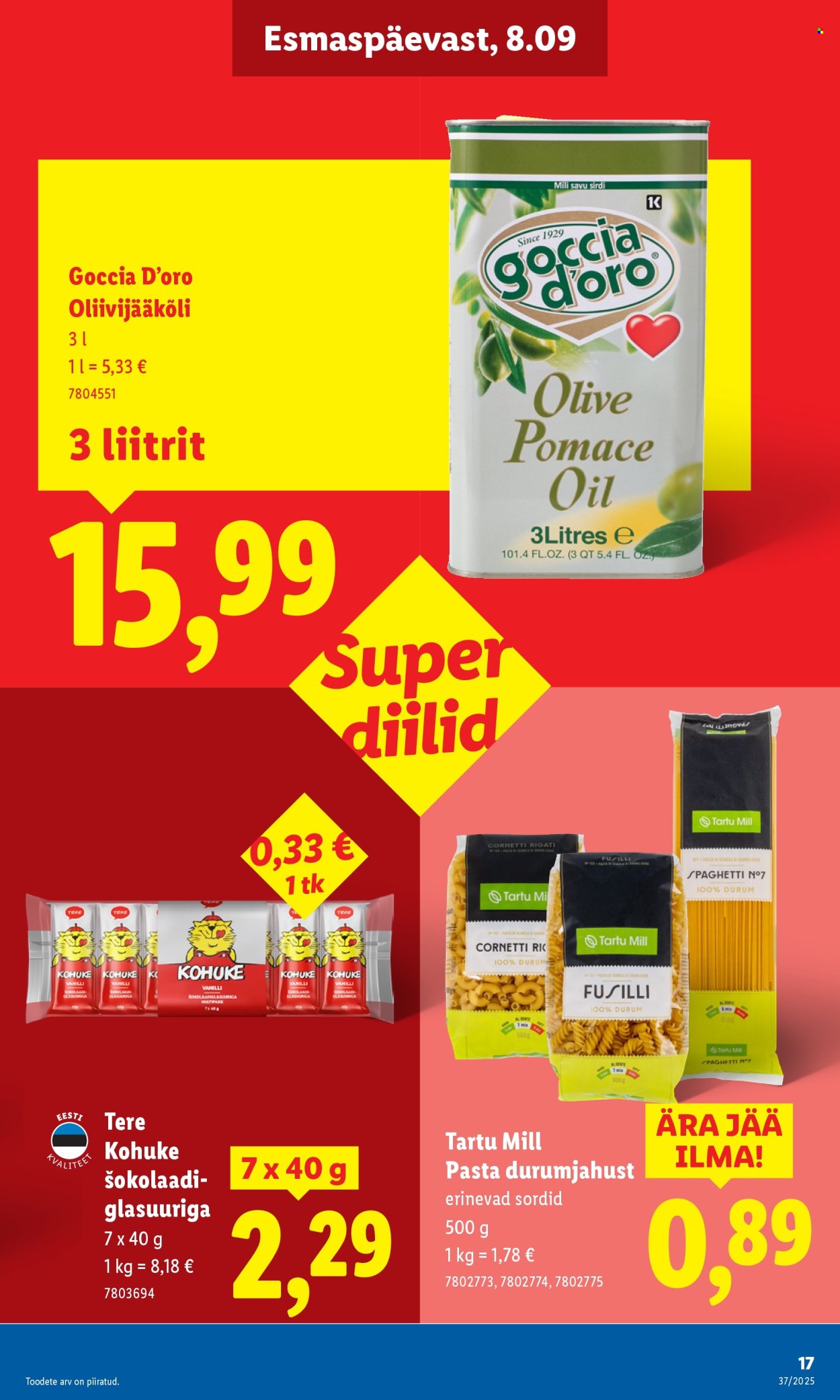 lidl - Lidl kliendileht - Kliendileht (8.09 - 14.09.2025) - page: 17
