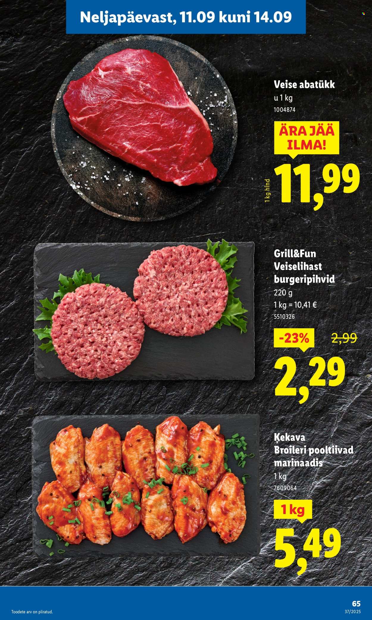 lidl - Lidl kliendileht - Kliendileht (8.09 - 14.09.2025) - page: 65
