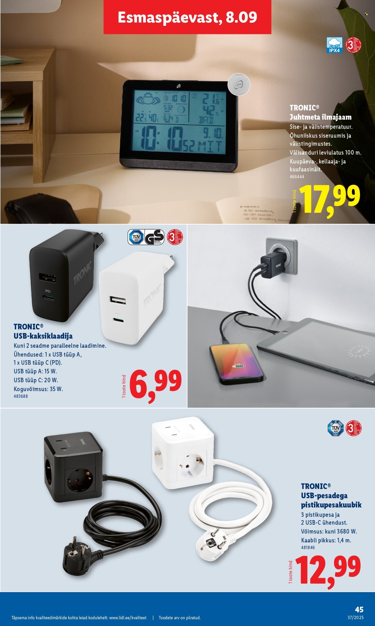 lidl - Lidl kliendileht - Kliendileht (8.09 - 14.09.2025) - page: 45