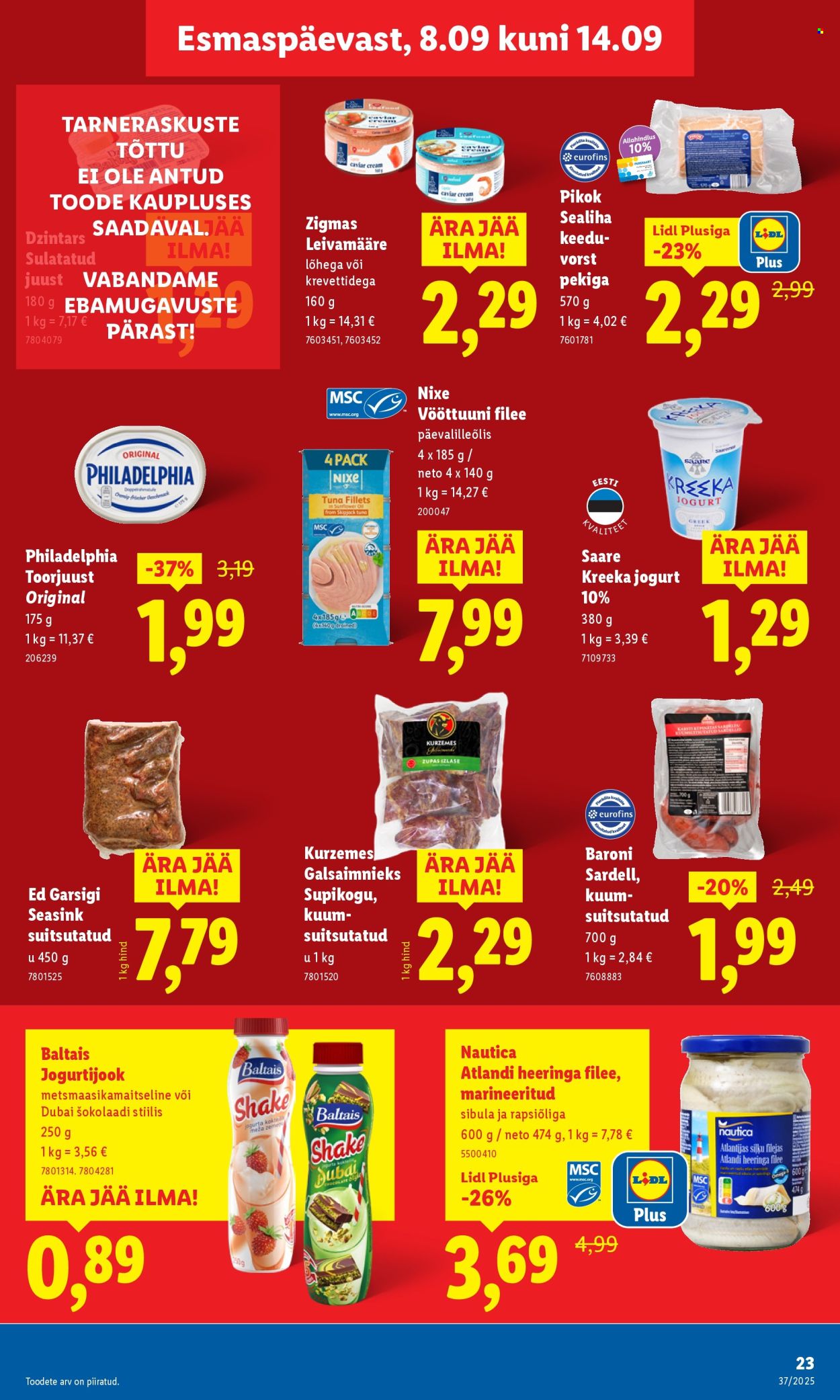 lidl - Lidl kliendileht - Kliendileht (8.09 - 14.09.2025) - page: 23