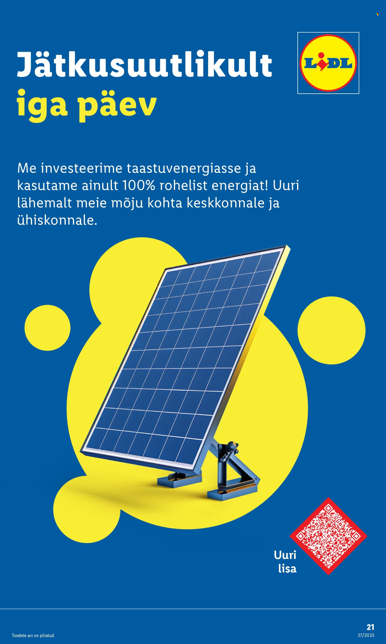 lidl - Lidl kliendileht - Kliendileht (8.09 - 14.09.2025) - page: 21