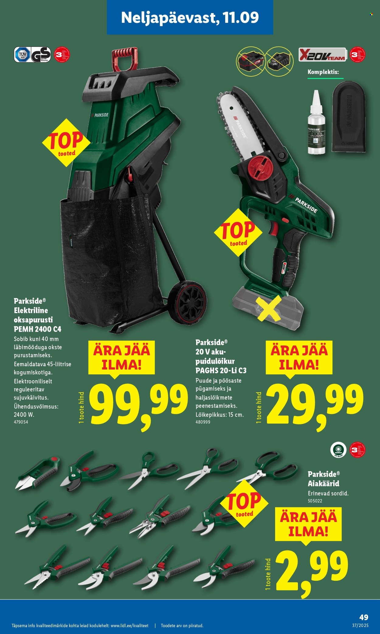 lidl - Lidl kliendileht - Kliendileht (8.09 - 14.09.2025) - page: 49