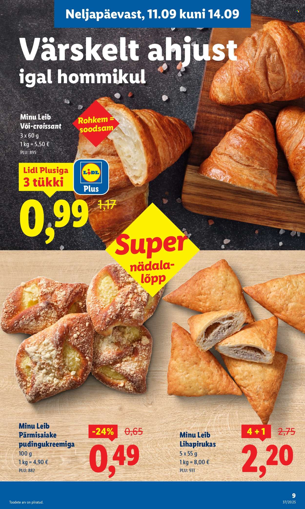 lidl - Lidl kliendileht - Nädalalõpu pakkumised (11.09 - 14.09.2025) - page: 9