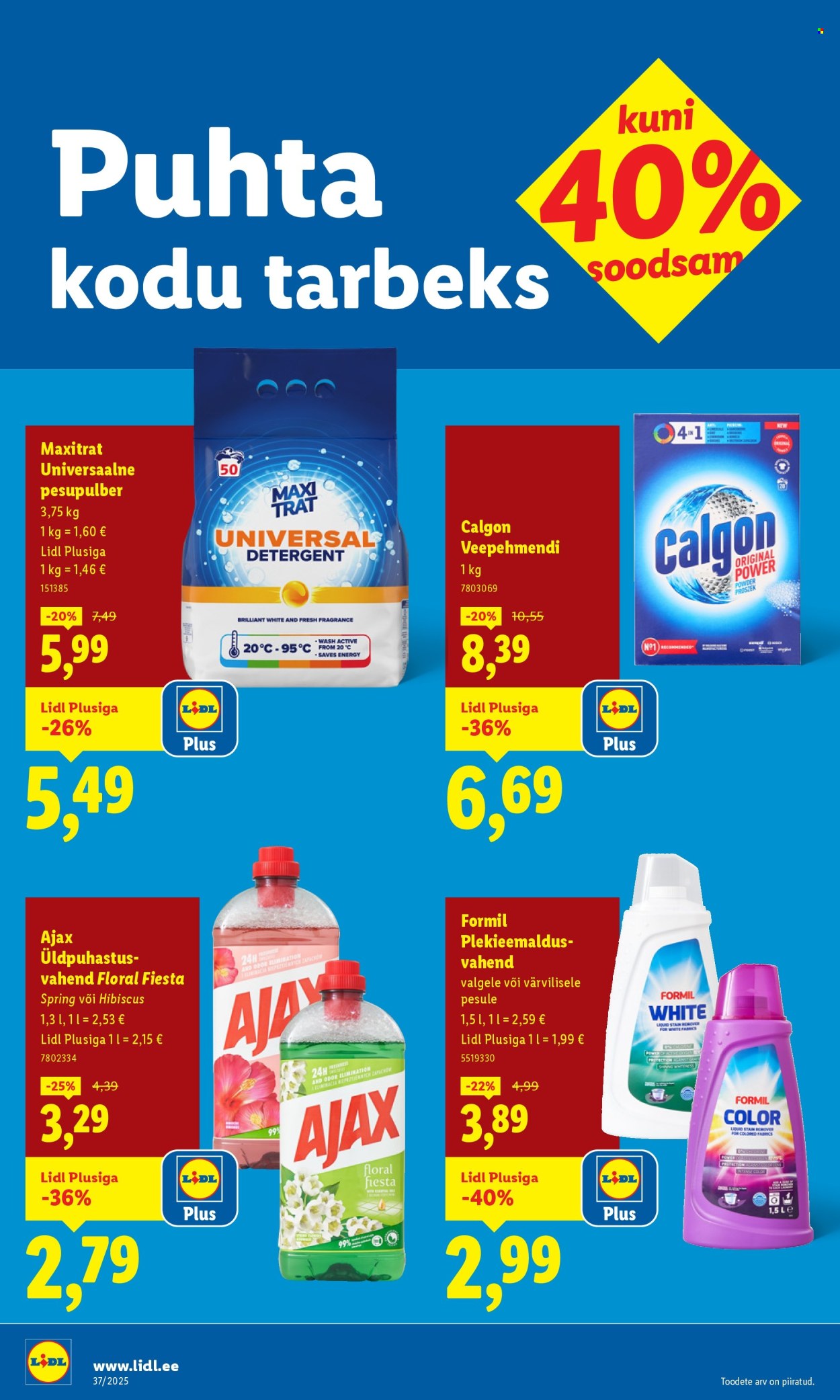 lidl - Lidl kliendileht - Nädalalõpu pakkumised (11.09 - 14.09.2025) - page: 40