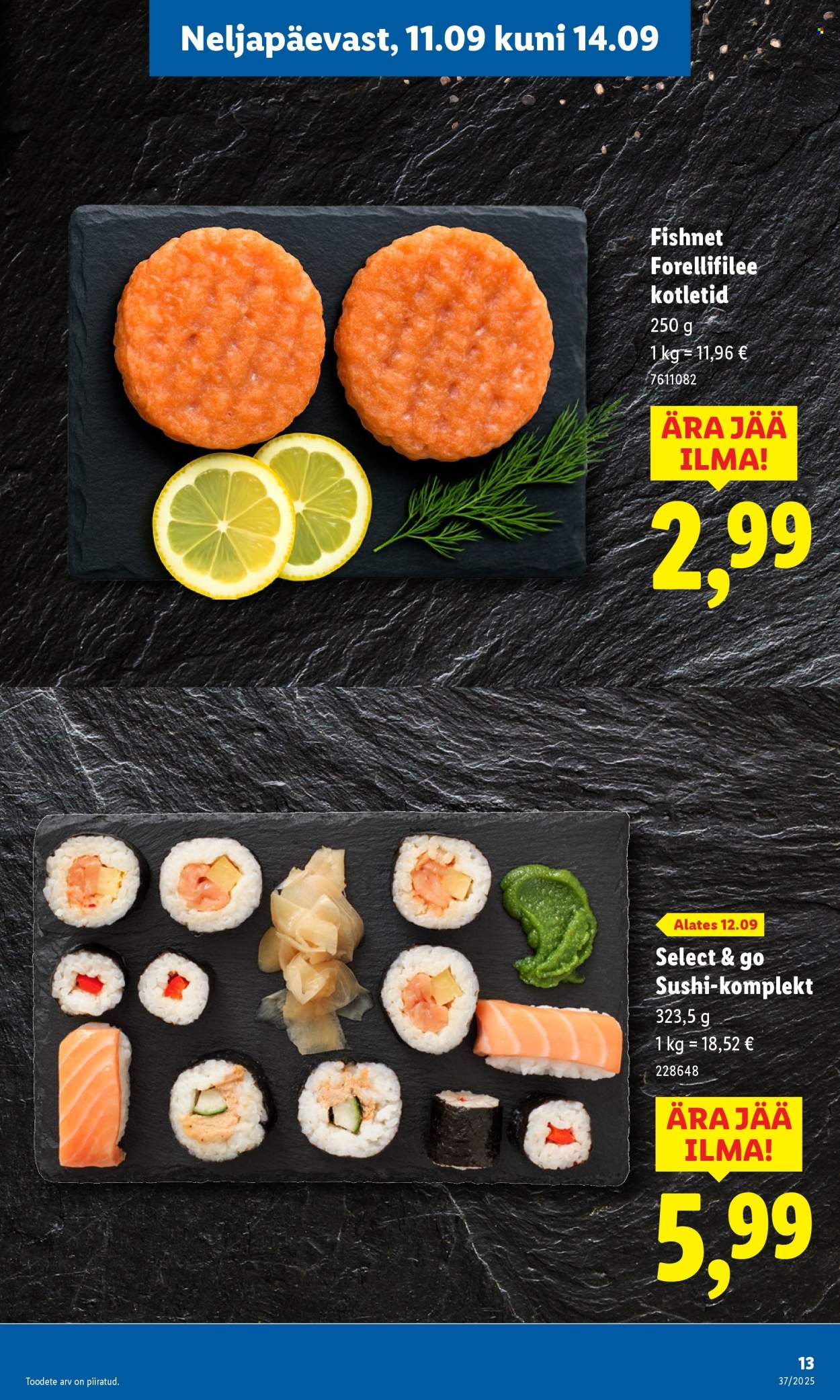 lidl - Lidl kliendileht - Nädalalõpu pakkumised (11.09 - 14.09.2025) - page: 13