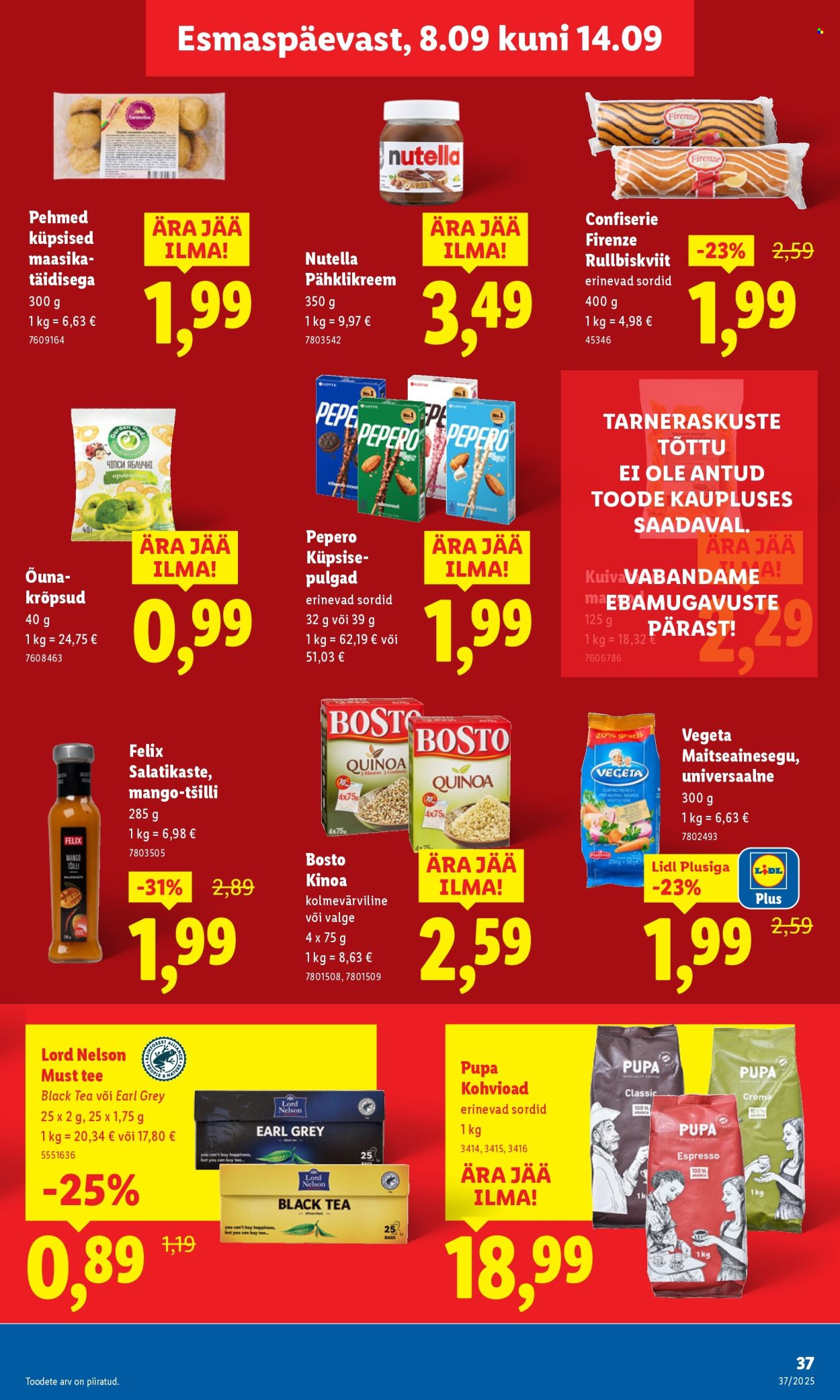 lidl - Lidl kliendileht - Nädalalõpu pakkumised (11.09 - 14.09.2025) - page: 37