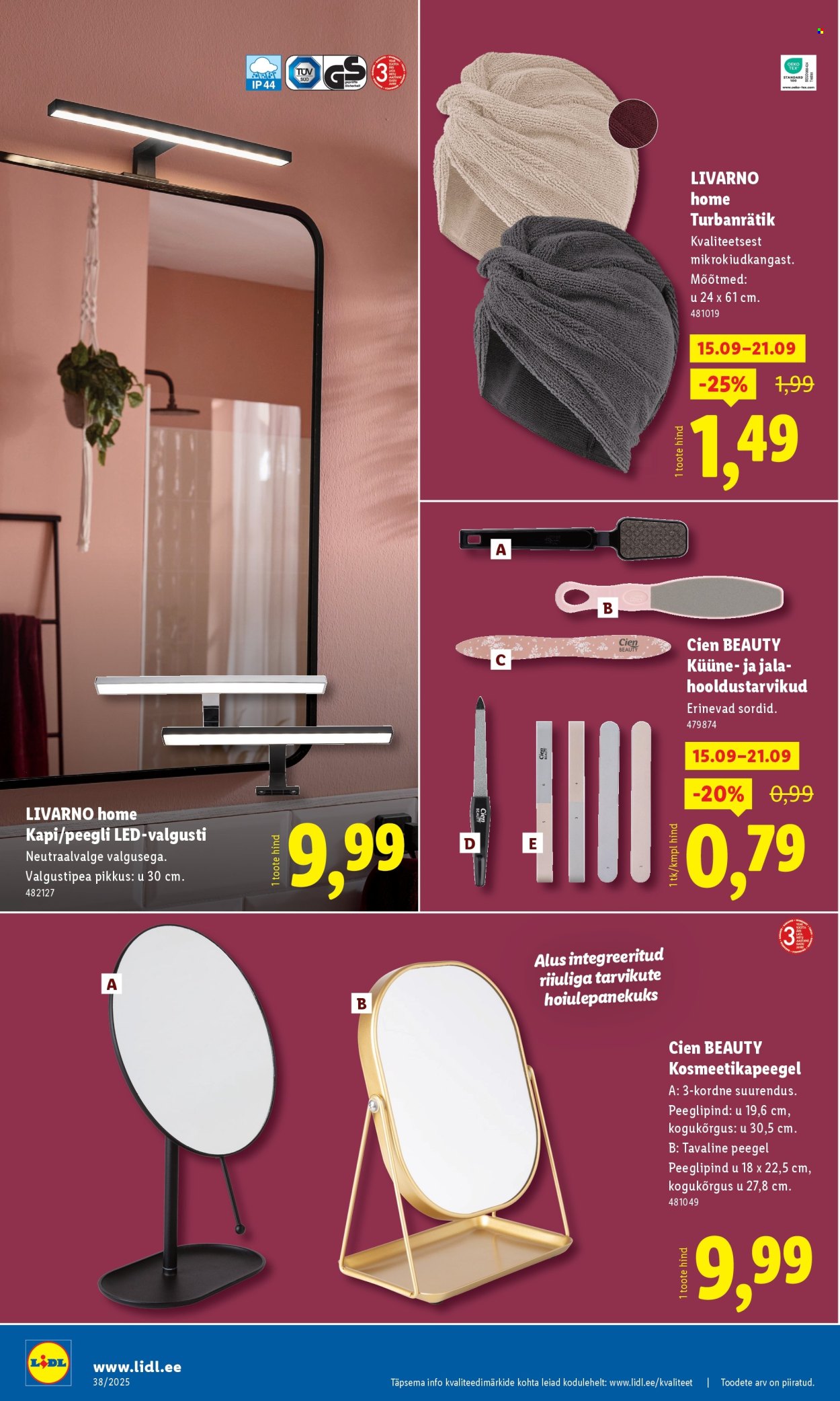 lidl - Lidl kliendileht - Tööstuskaupade pakkumised (15.09 - 21.09.2025) - page: 8