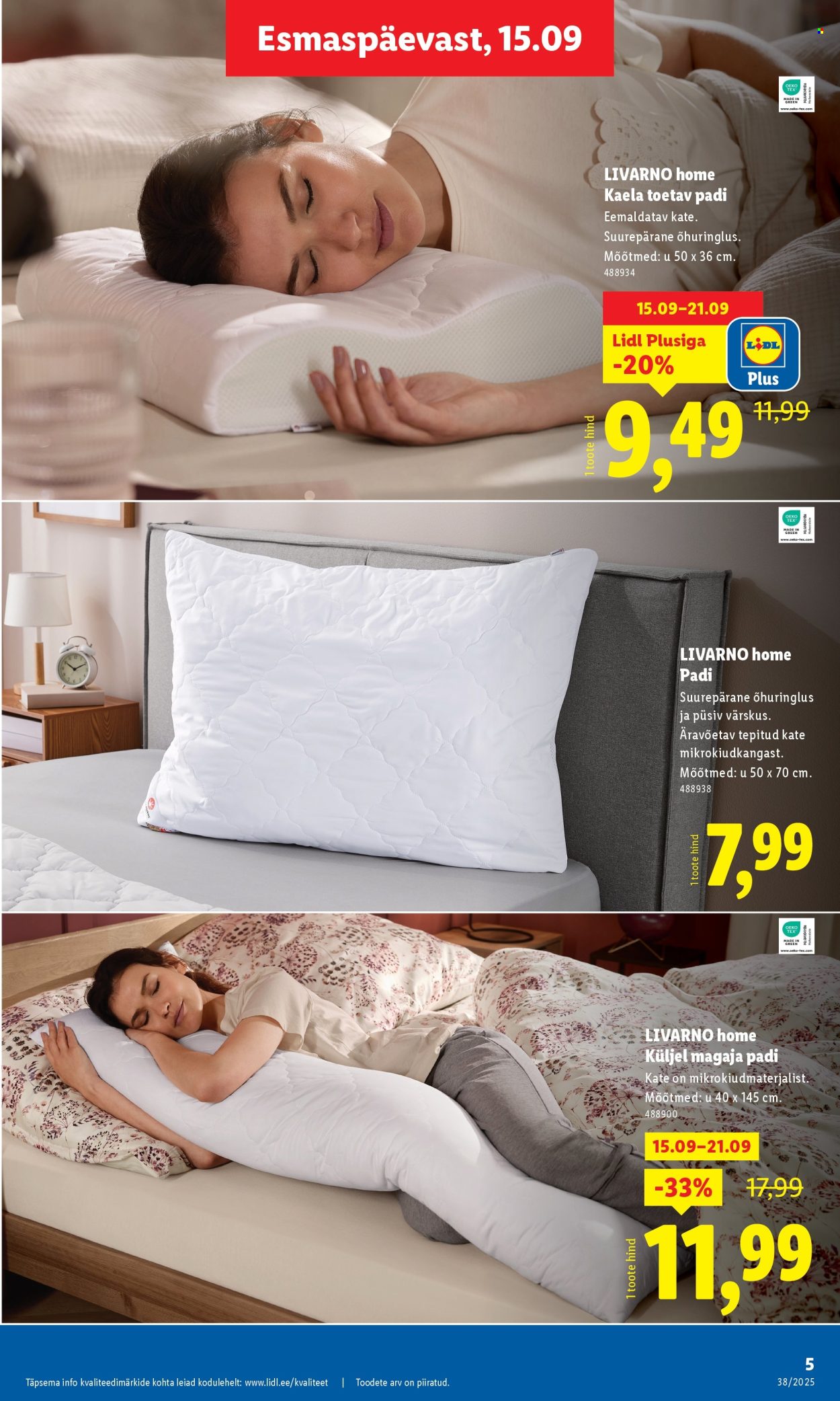 lidl - Lidl kliendileht - Tööstuskaupade pakkumised (15.09 - 21.09.2025) - page: 5