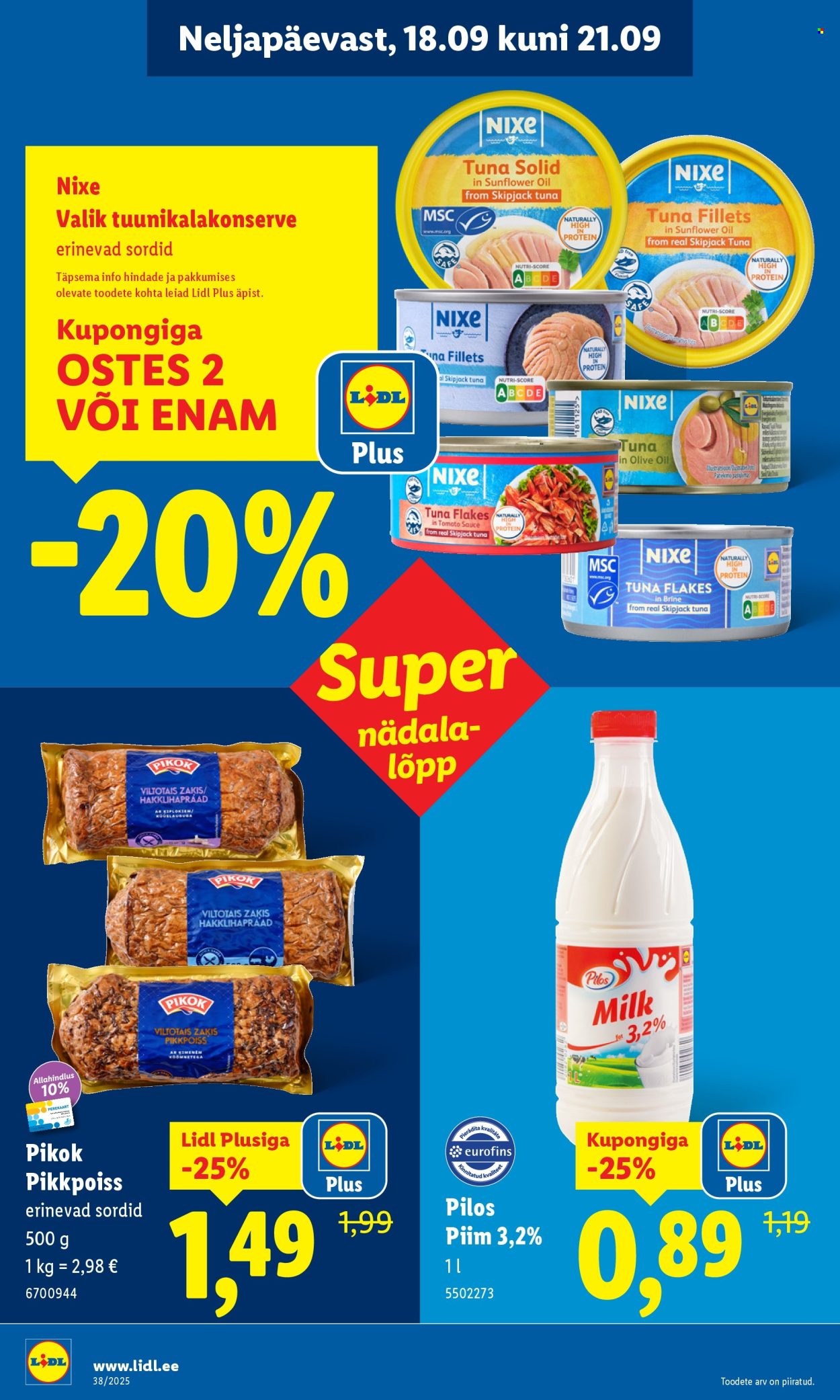 lidl - Lidl kliendileht - Kliendileht (15.09 - 21.09.2025) - page: 64
