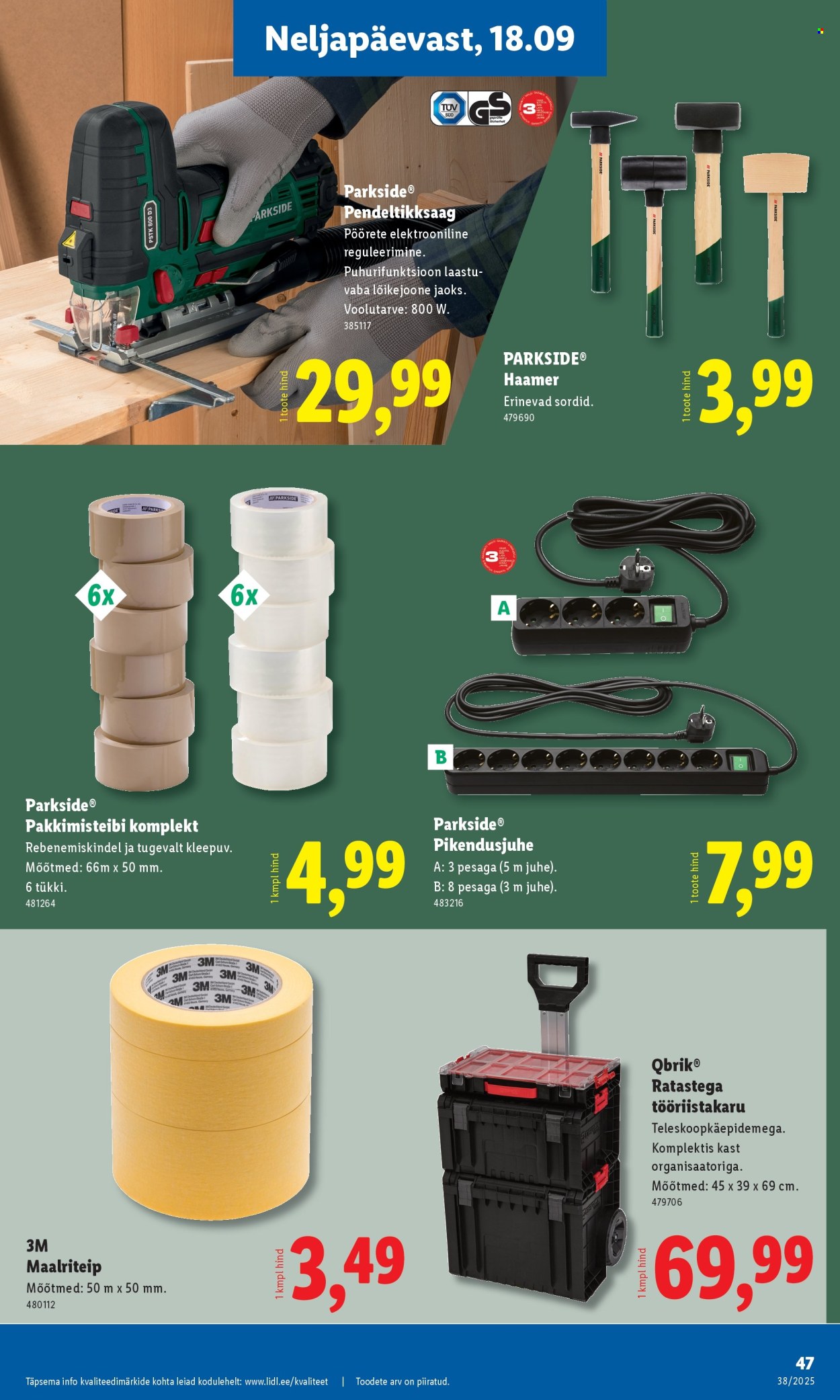 lidl - Lidl kliendileht - Kliendileht (15.09 - 21.09.2025) - page: 47
