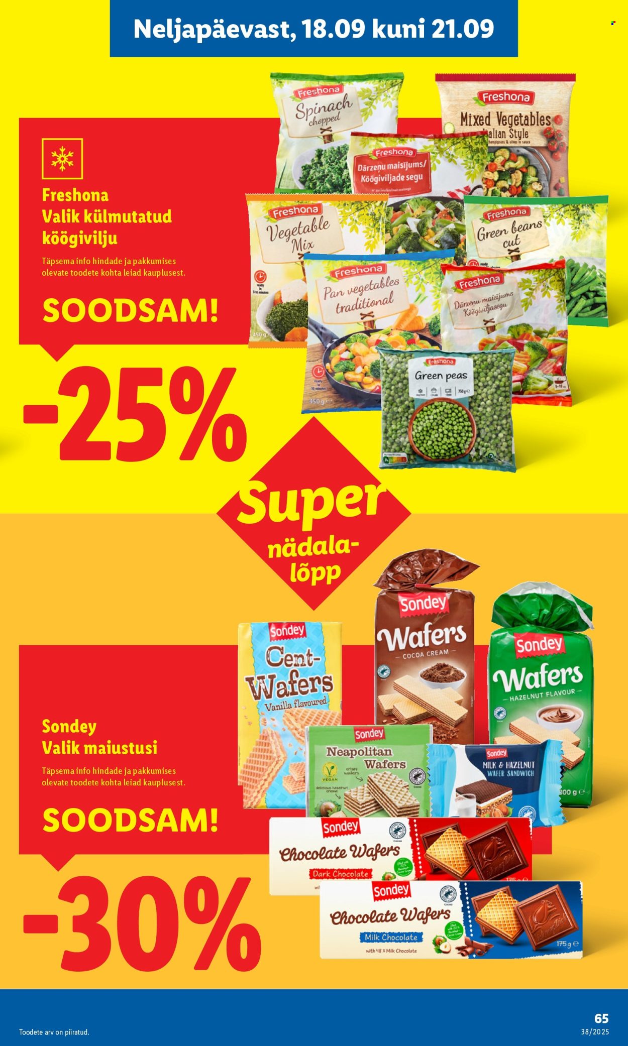 lidl - Lidl kliendileht - Kliendileht (15.09 - 21.09.2025) - page: 65