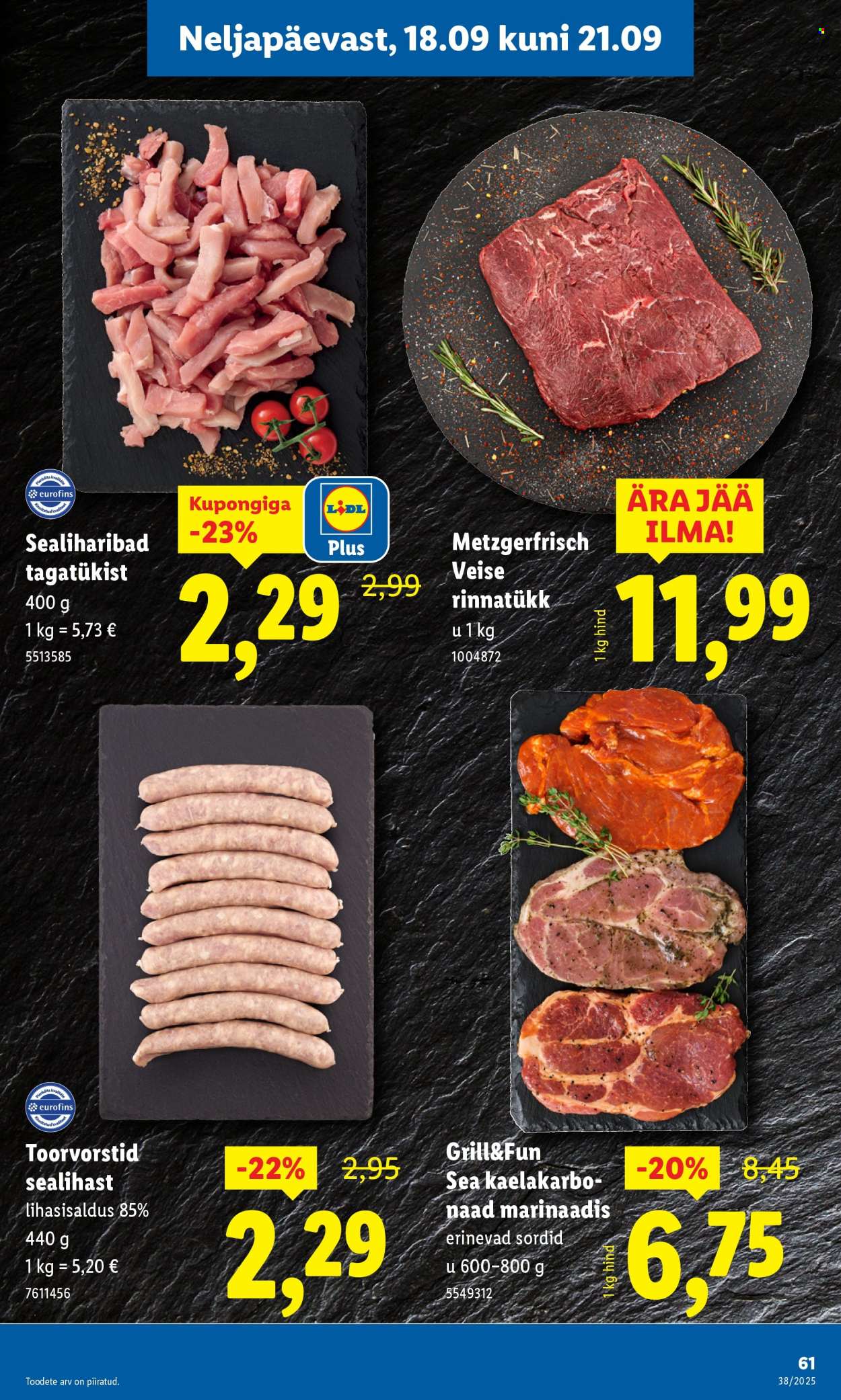lidl - Lidl kliendileht - Kliendileht (15.09 - 21.09.2025) - page: 61