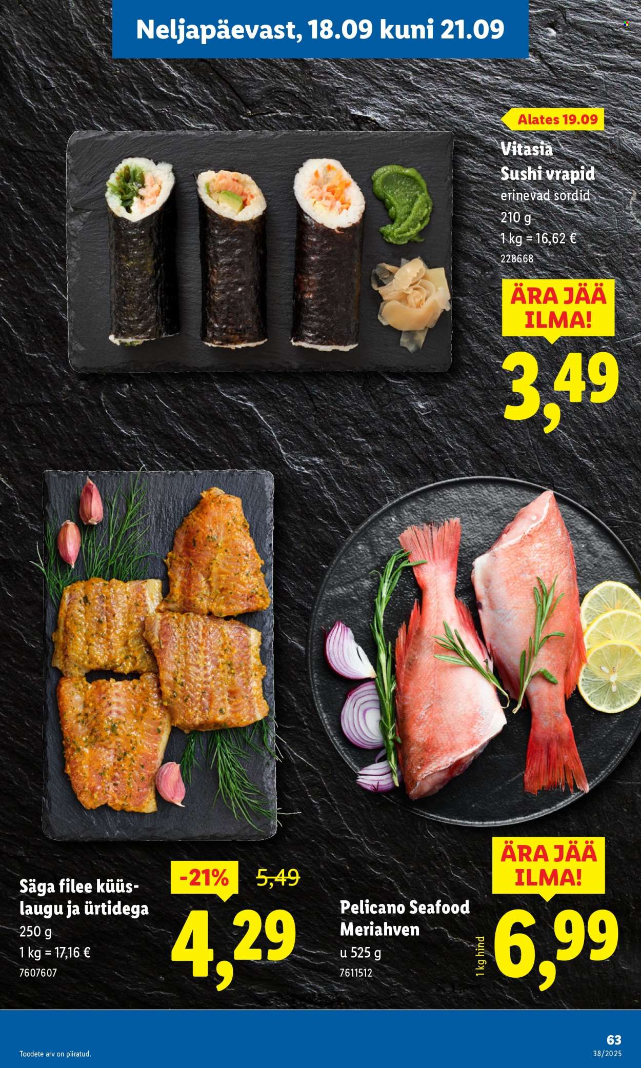 lidl - Lidl kliendileht - Kliendileht (15.09 - 21.09.2025) - page: 63