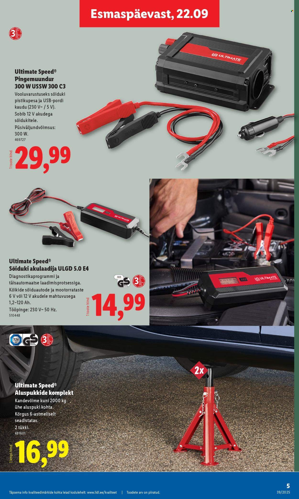 lidl - Lidl kliendileht - Tööstuskaupade pakkumised (22.09 - 28.09.2025) - page: 5