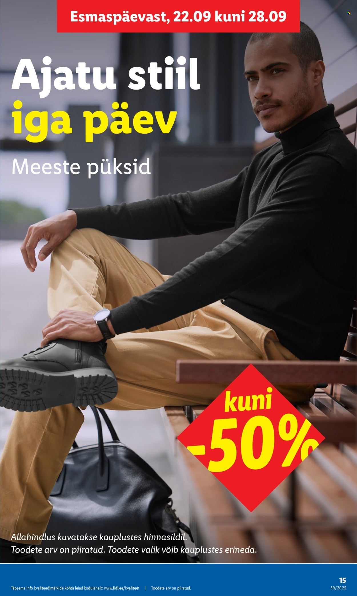 lidl - Lidl kliendileht - Tööstuskaupade pakkumised (22.09 - 28.09.2025) - page: 15