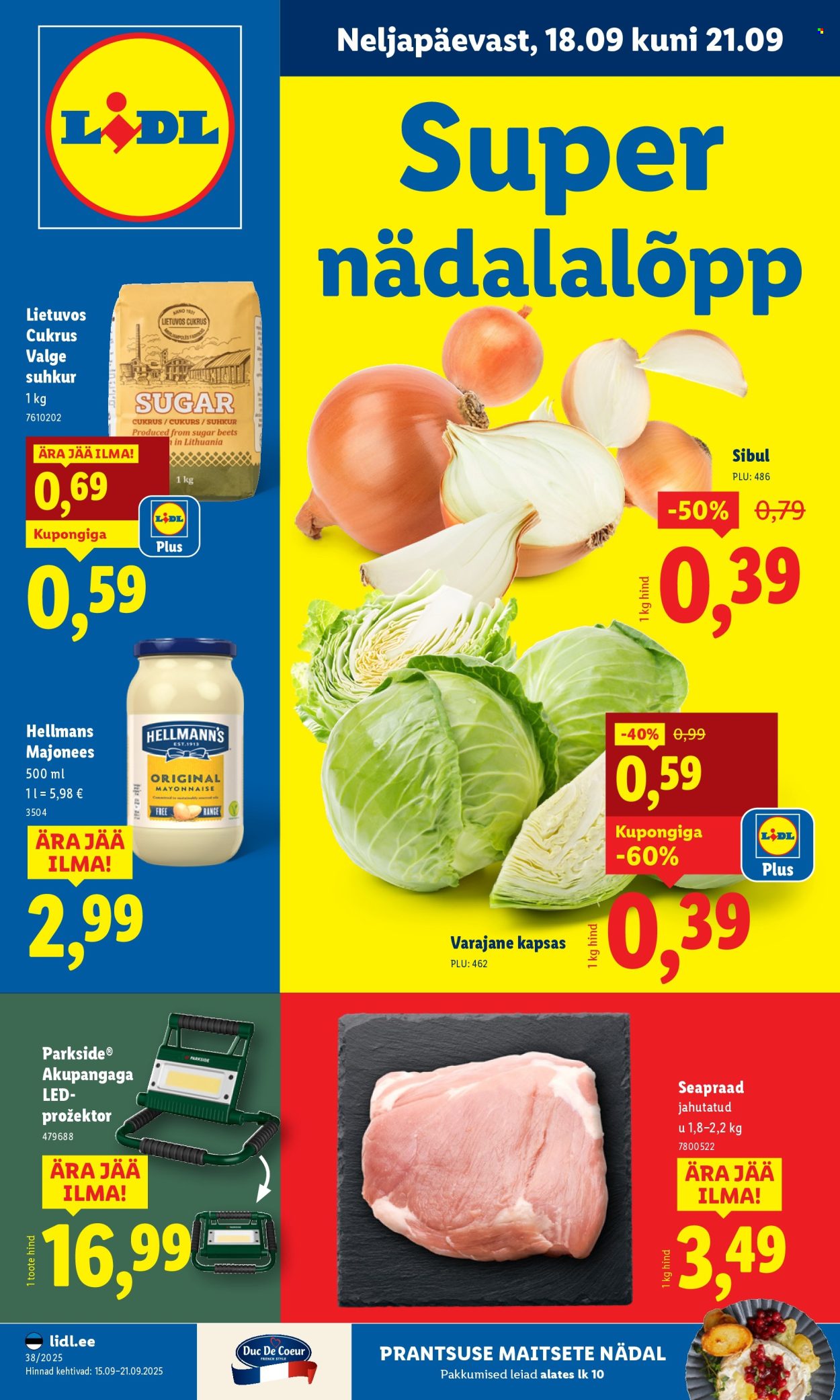 lidl - Lidl kliendileht - Nädalalõpu pakkumised (18.09 - 21.09.2025)