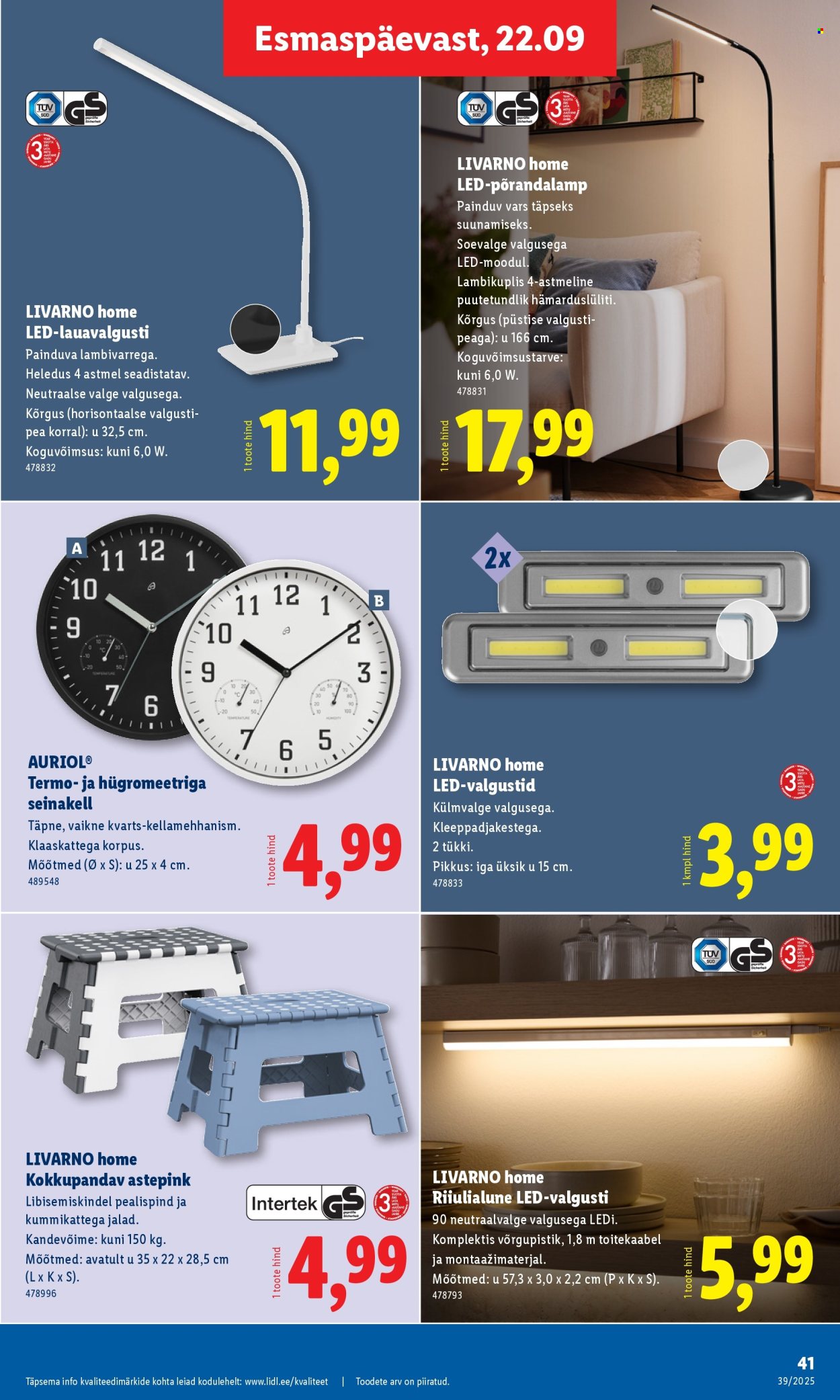lidl - Lidl kliendileht - Kliendileht (22.09 - 28.09.2025) - page: 41
