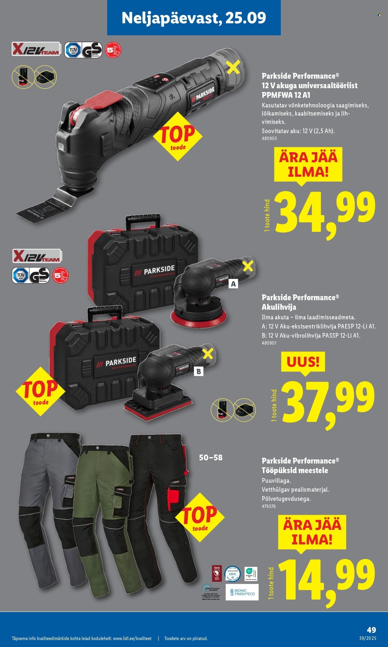 lidl - Lidl kliendileht - Kliendileht (22.09 - 28.09.2025) - page: 49