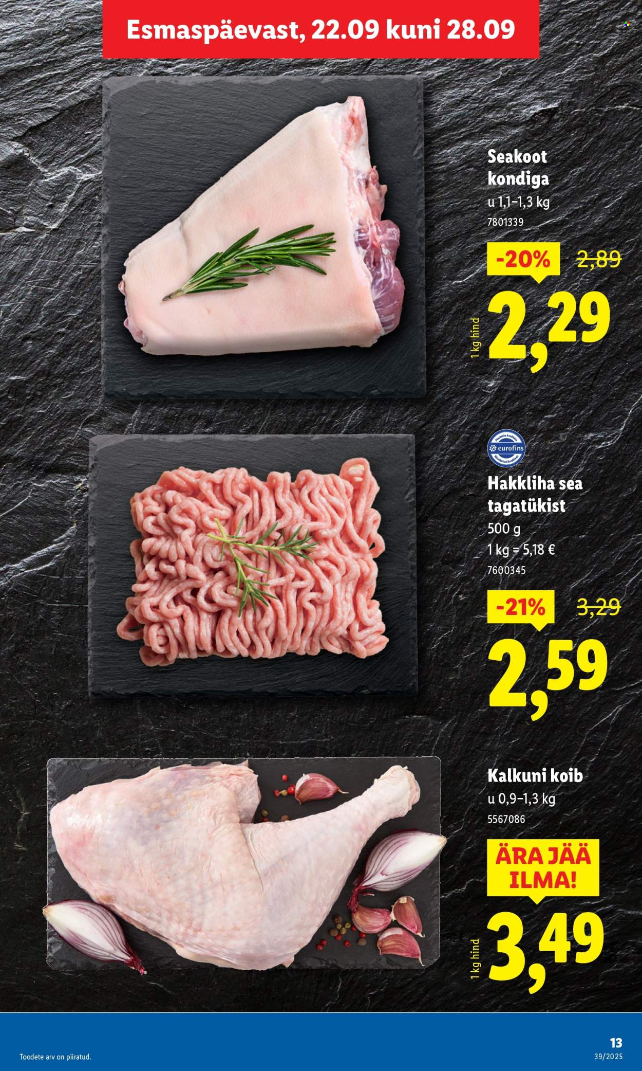 lidl - Lidl kliendileht - Kliendileht (22.09 - 28.09.2025) - page: 13