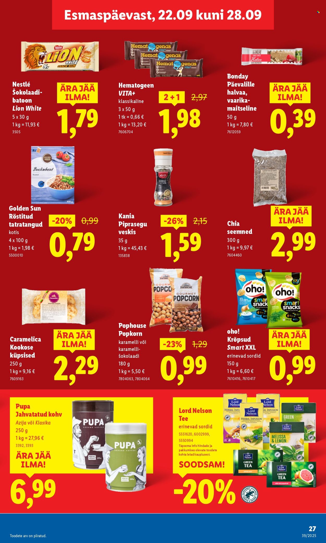 lidl - Lidl kliendileht - Kliendileht (22.09 - 28.09.2025) - page: 27
