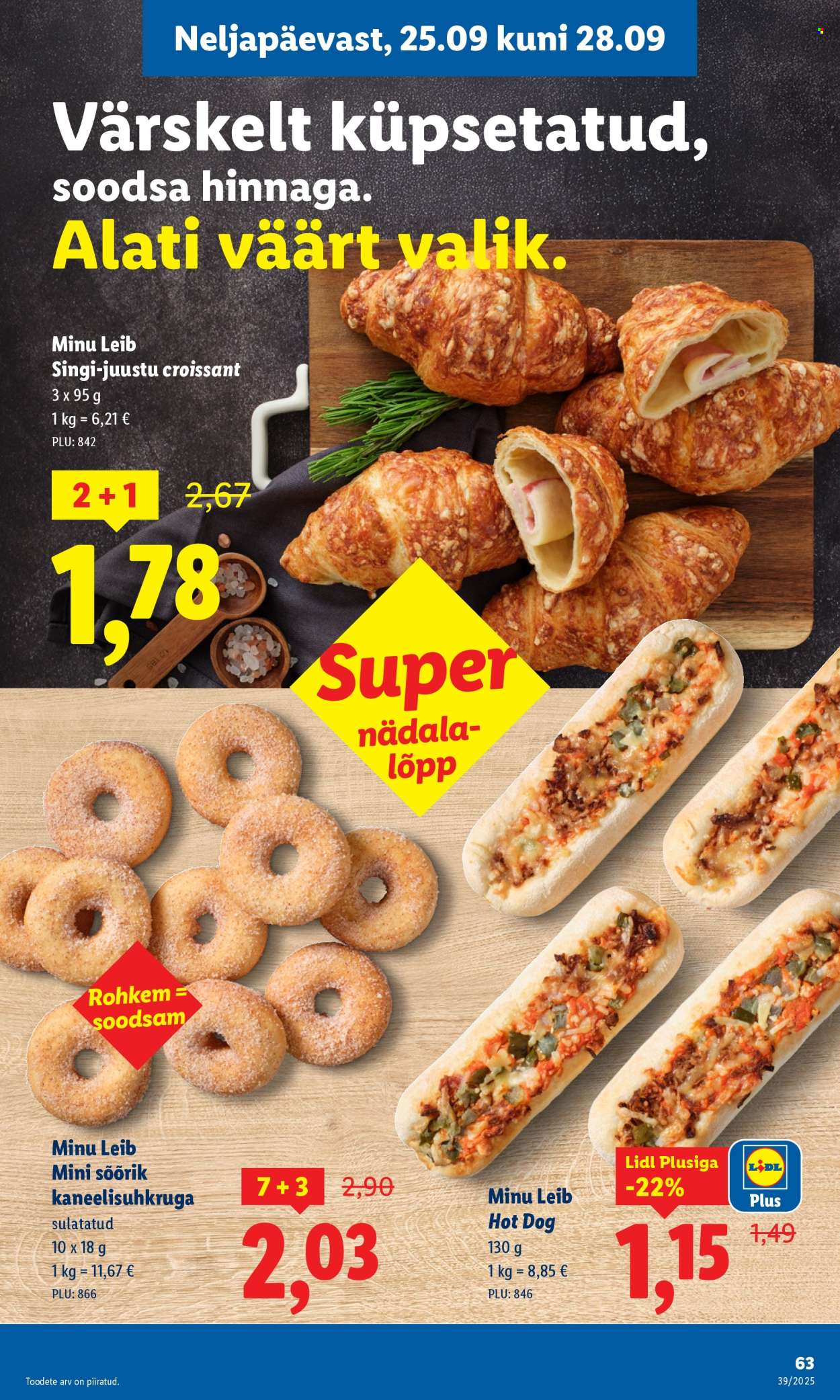 lidl - Lidl kliendileht - Kliendileht (22.09 - 28.09.2025) - page: 63