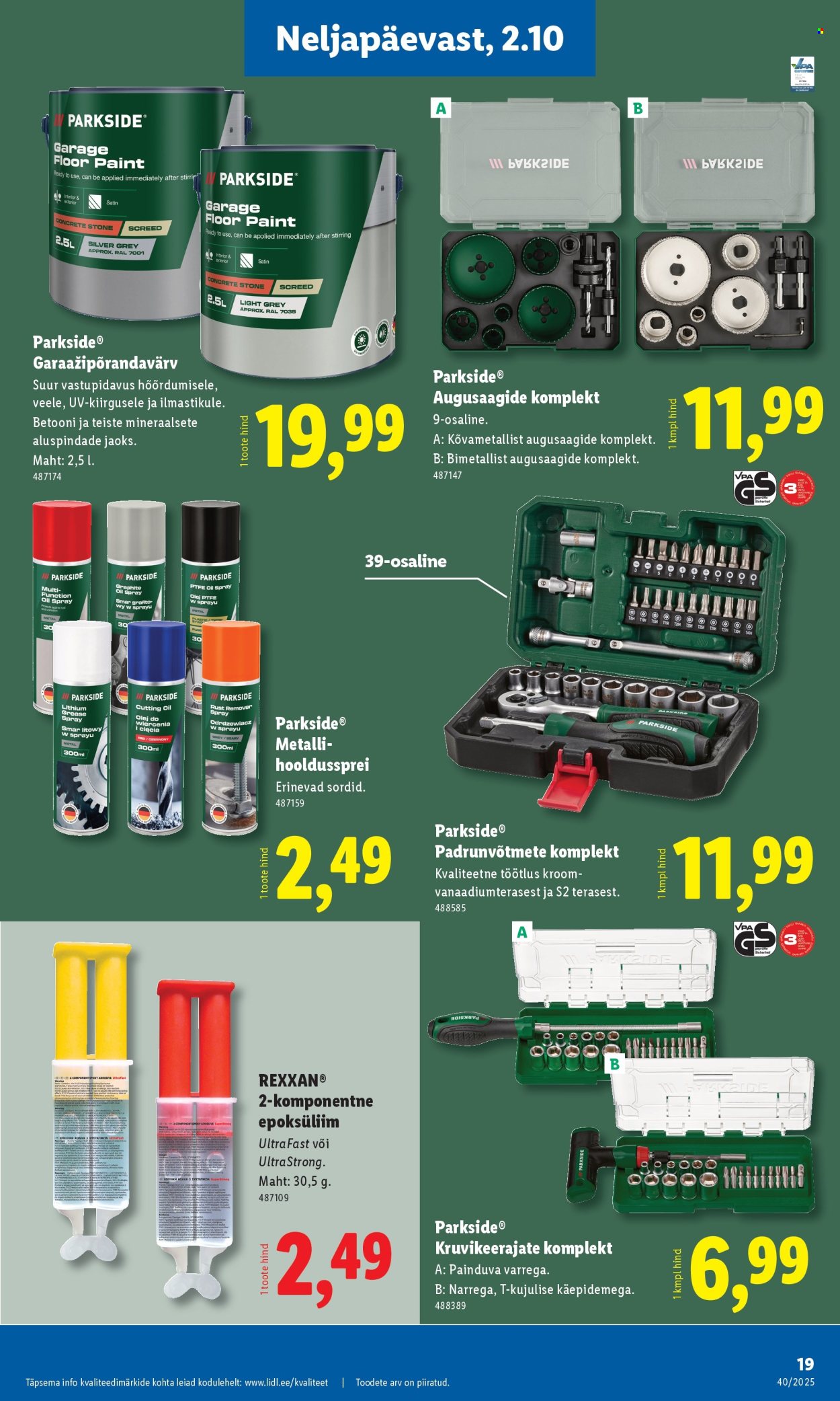 lidl - Lidl kliendileht - Tööstuskaupade pakkumised (29.09 - 5.10.2025) - page: 19
