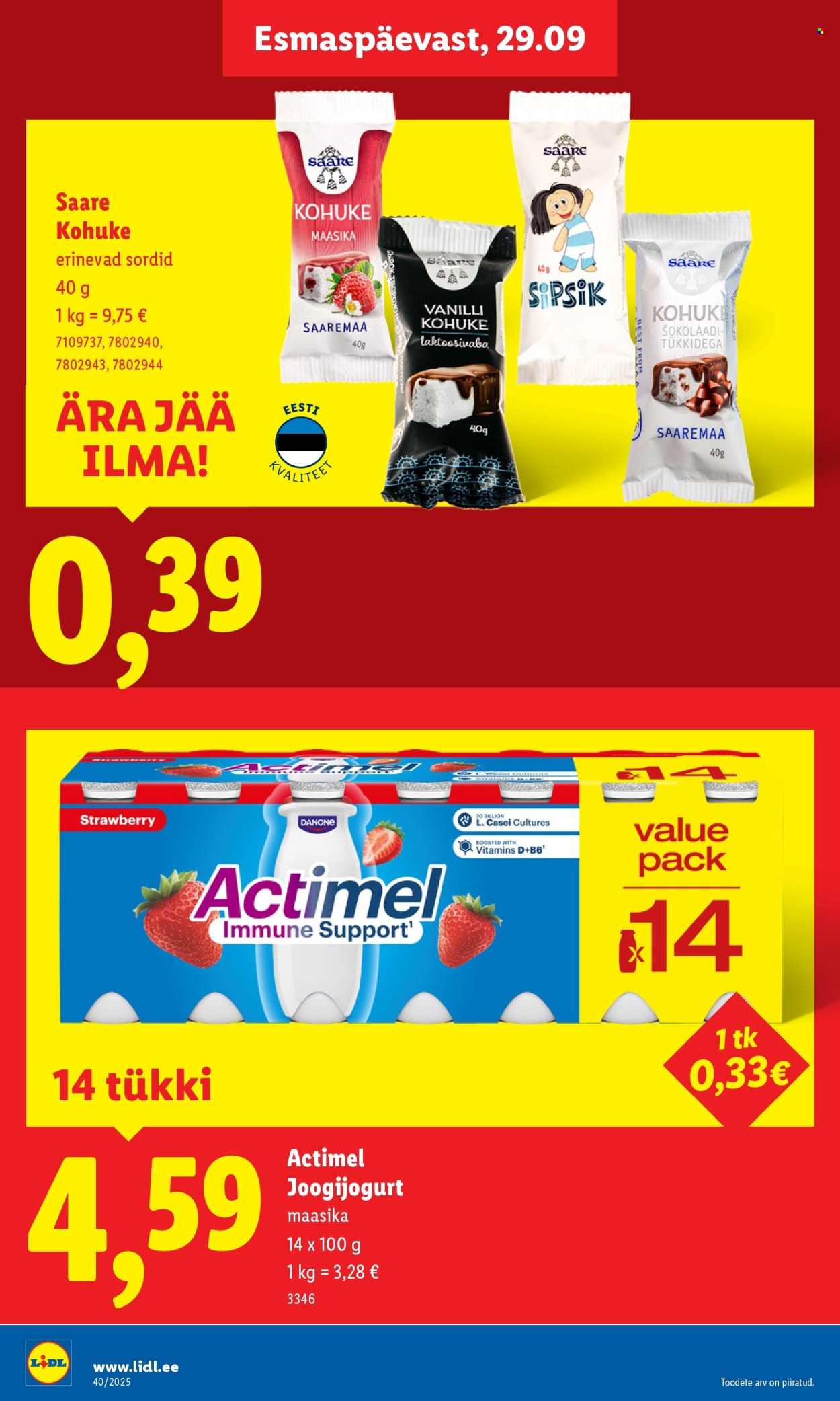 lidl - Lidl kliendileht - Kliendileht (29.09 - 5.10.2025) - page: 14