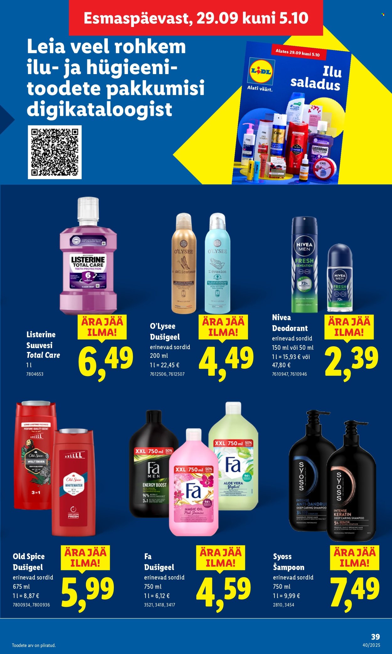 lidl - Lidl kliendileht - Nädalalõpu pakkumised (2.10 - 5.10.2025) - page: 39
