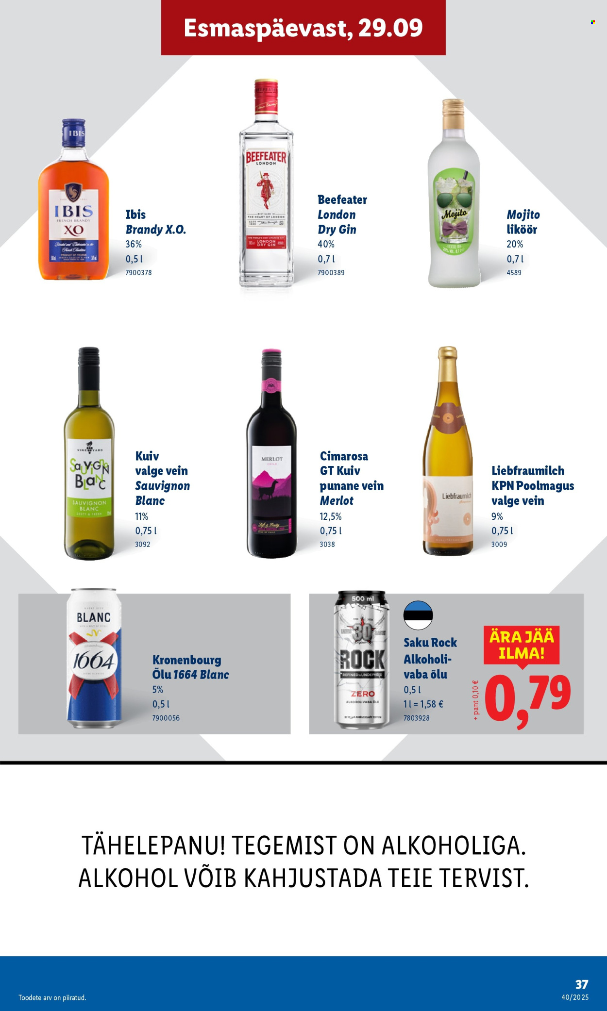 lidl - Lidl kliendileht - Nädalalõpu pakkumised (2.10 - 5.10.2025) - page: 37