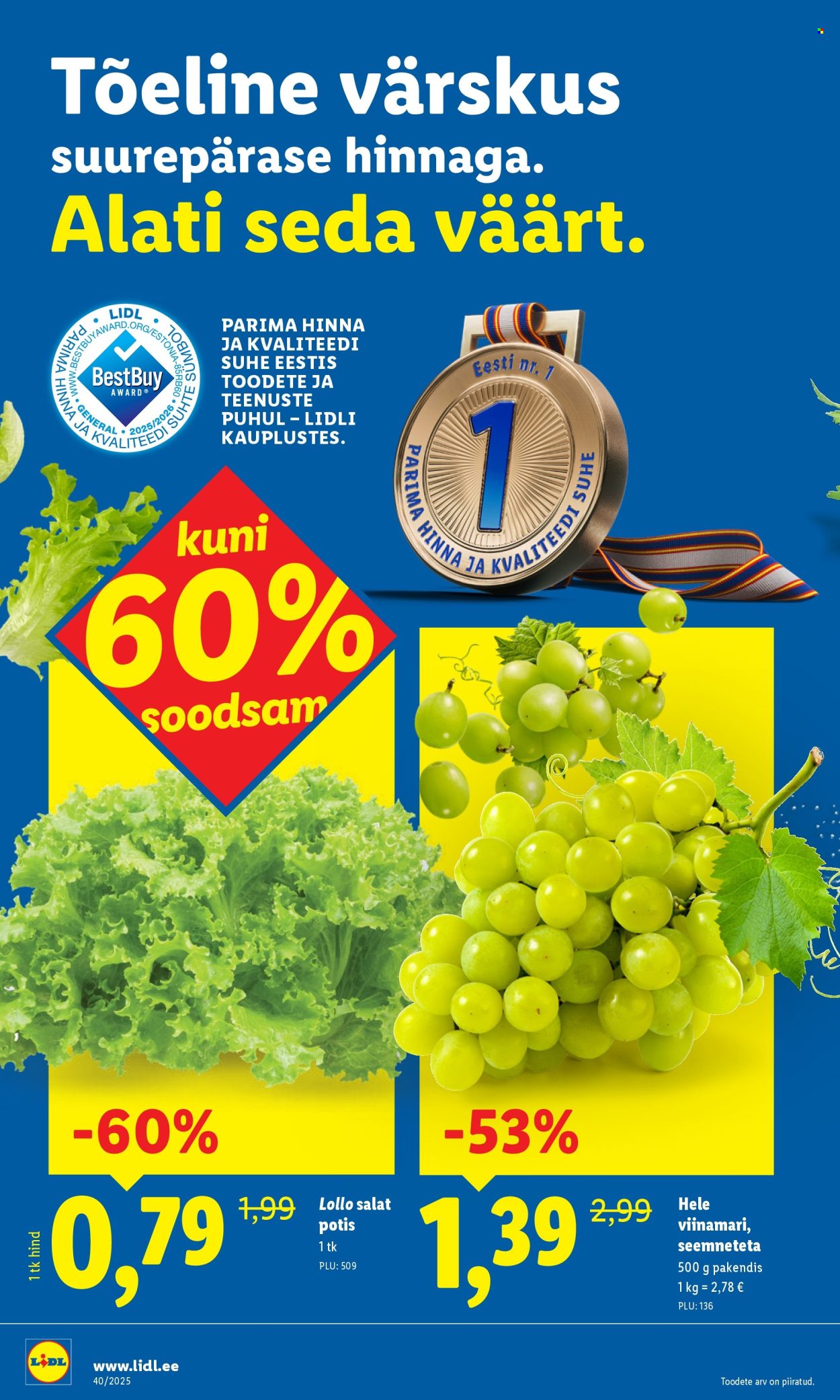 lidl - Lidl kliendileht - Nädalalõpu pakkumised (2.10 - 5.10.2025) - page: 4