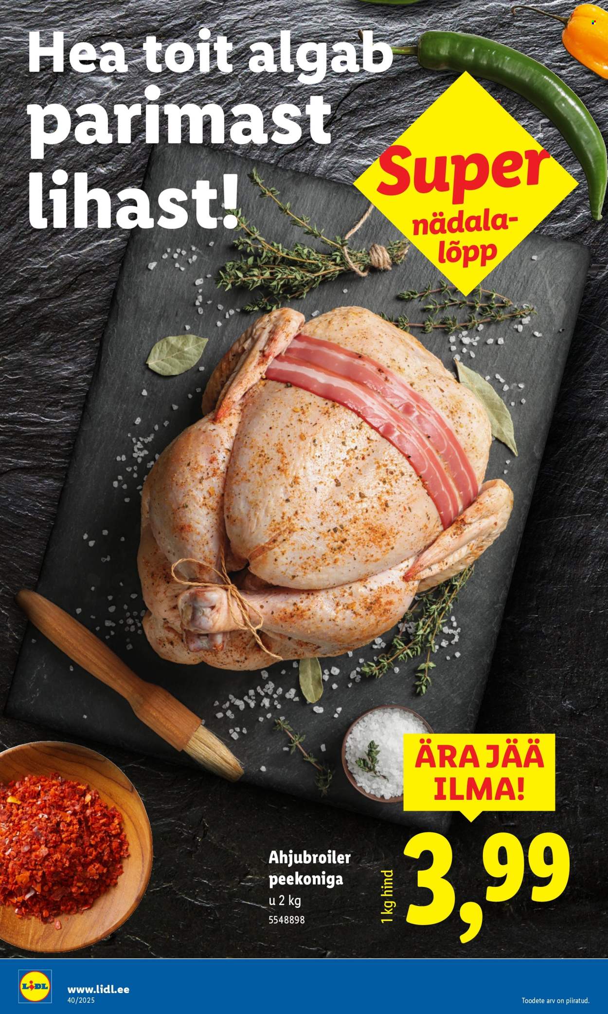 lidl - Lidl kliendileht - Nädalalõpu pakkumised (2.10 - 5.10.2025) - page: 12