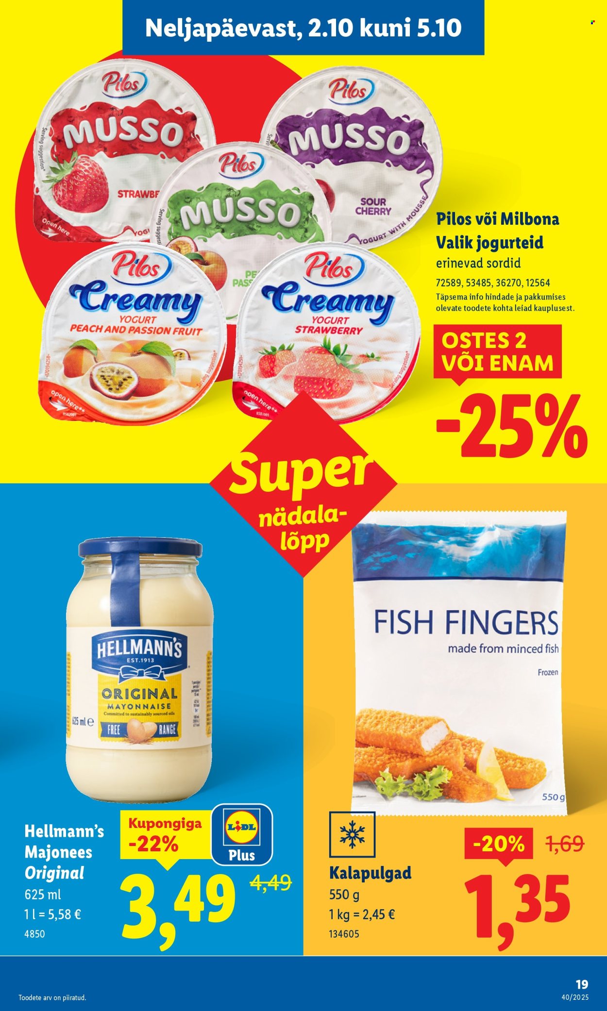 lidl - Lidl kliendileht - Nädalalõpu pakkumised (2.10 - 5.10.2025) - page: 19